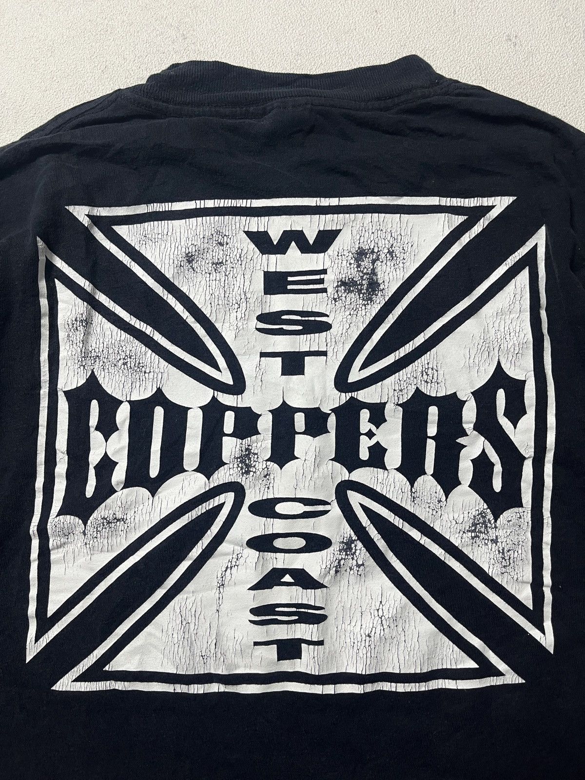 West Coast Choppers Vintage 2000s West Coast Choppers Iron Cross Tee Size US M / EU 48-50 / 2 - 3 Thumbnail