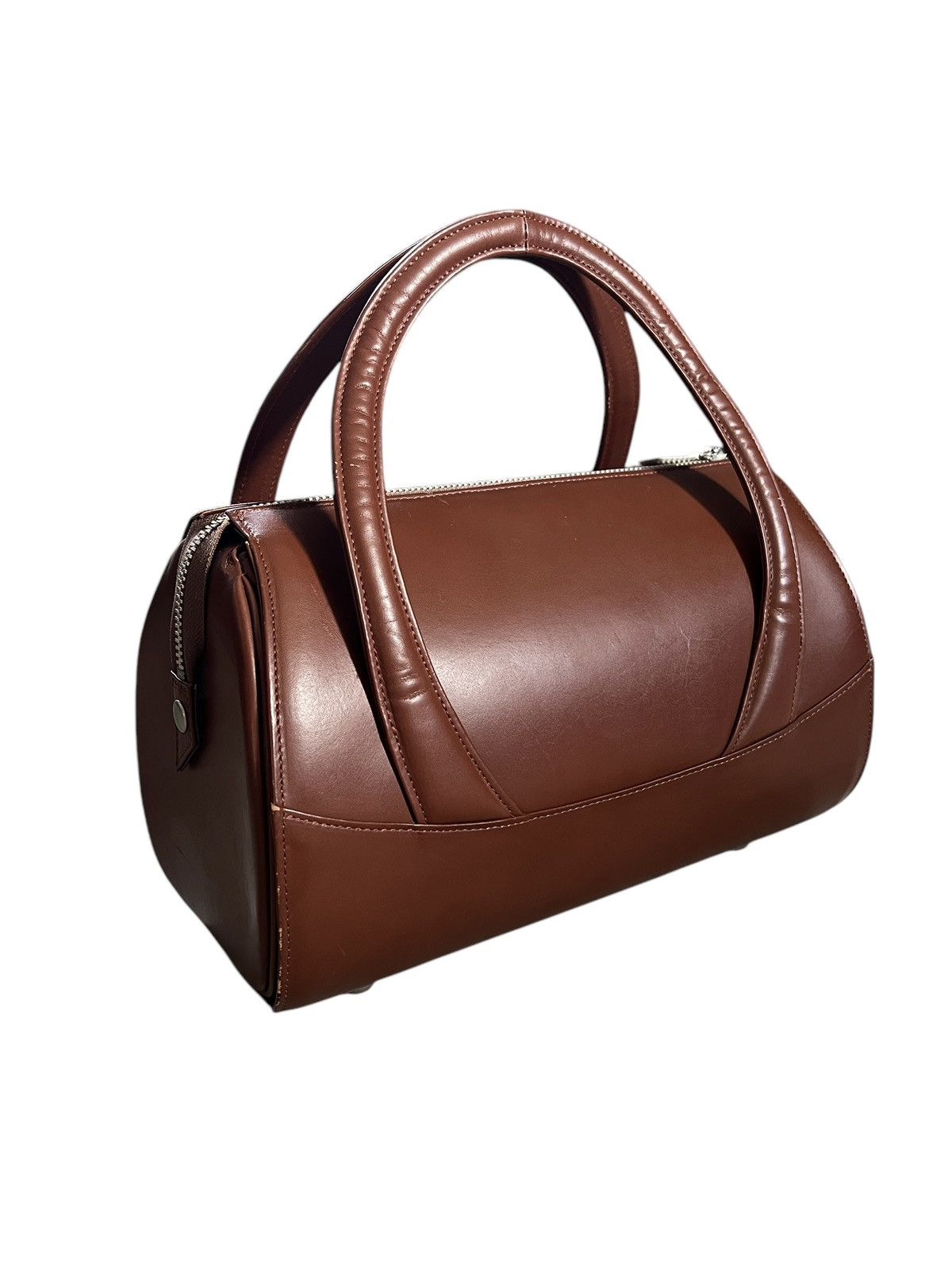 Thierry Mugler 1990 Thierry Mugler Paris Leather Handbag Size ONE SIZE - 3 Thumbnail