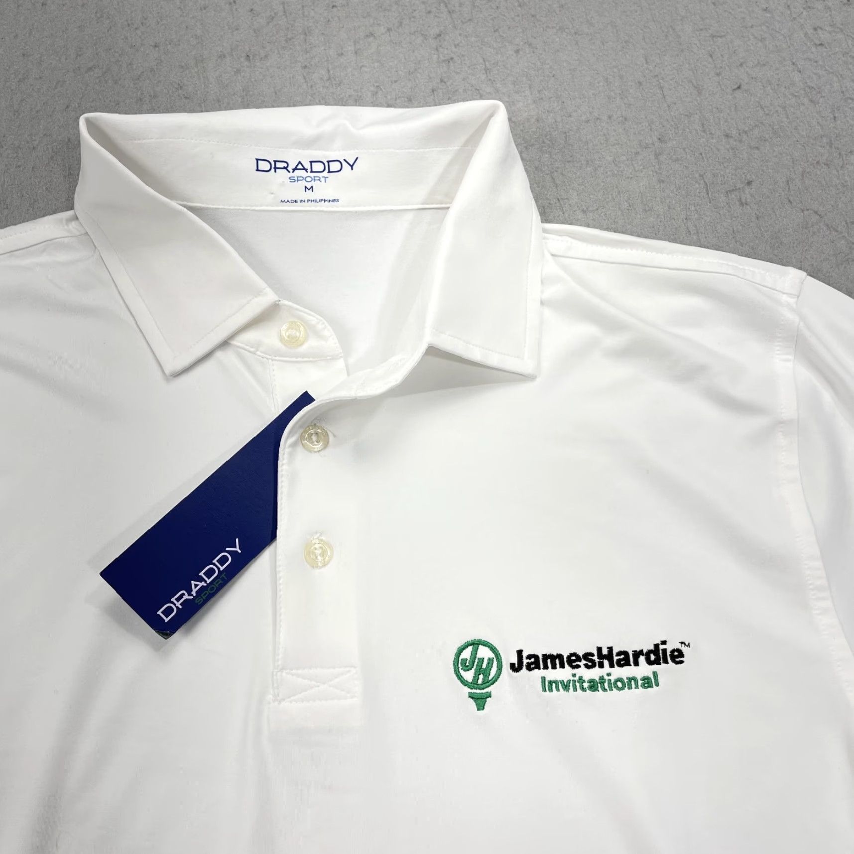 Vintage B. Draddy Polo Shirt Mens M Golf White Polo Shirt Casual 90s Theme Sports Logo NWT Hall of Fame James Hardie | Mens Polo Shirt Size US M / EU 48-50 / 2 - 2 Thumbnail