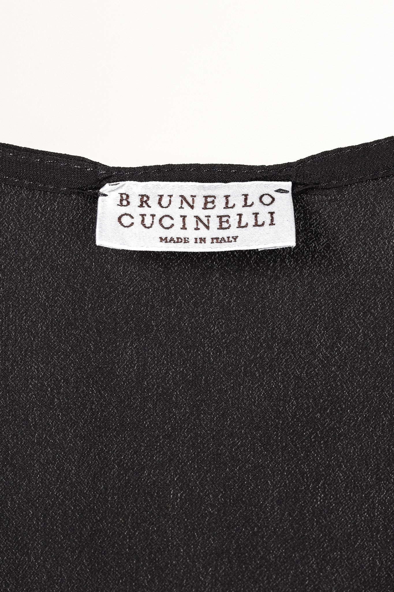 Brunello Cucinelli Brunello Cucinelli Dark Grey Silk-Blend Slip Dress Size L / US 10 / IT 46 - 4 Thumbnail