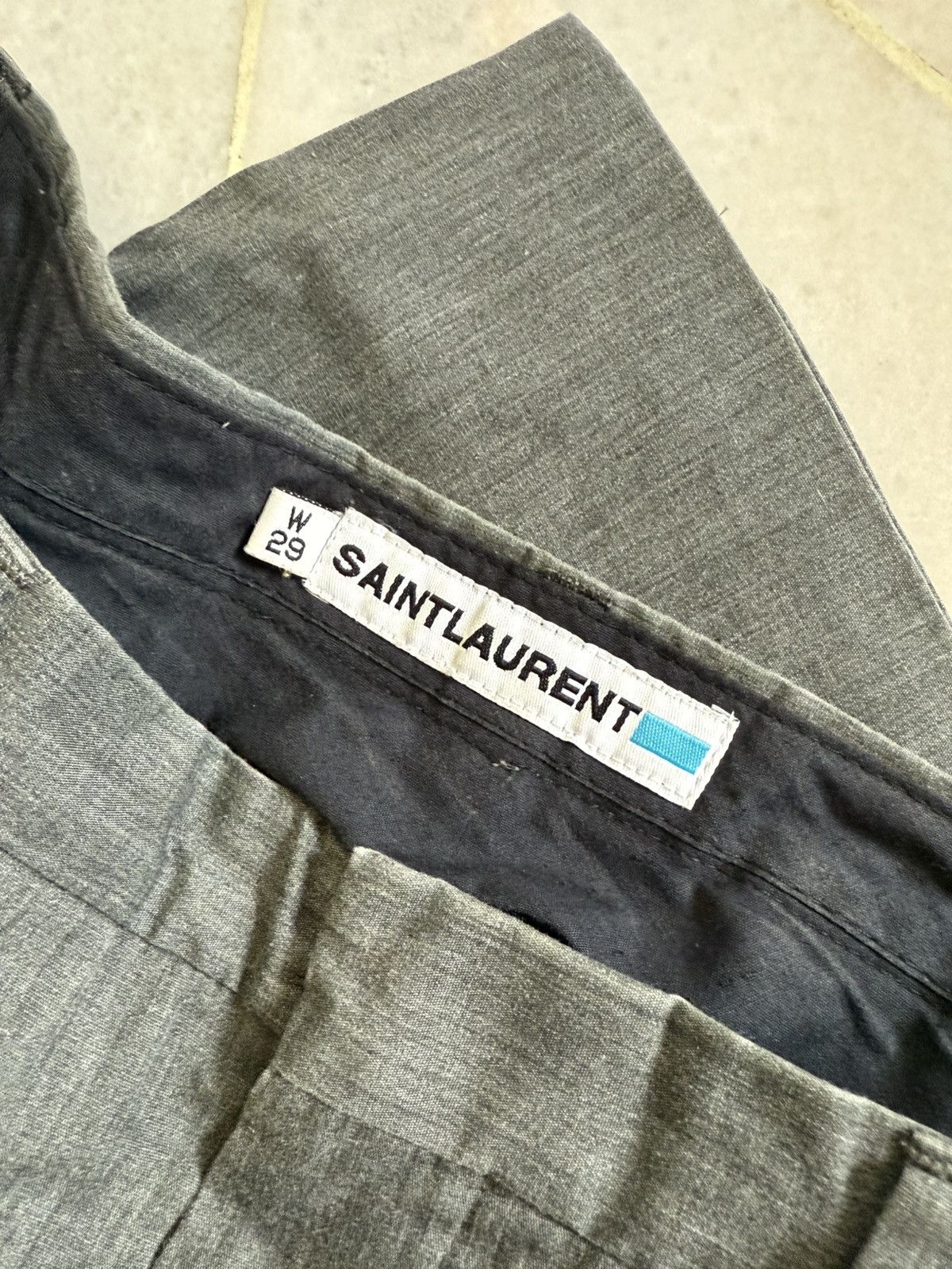 Saint Laurent Paris Saint laurent gray trouser shorts pants Size US 28 / EU 44 - 6 Thumbnail