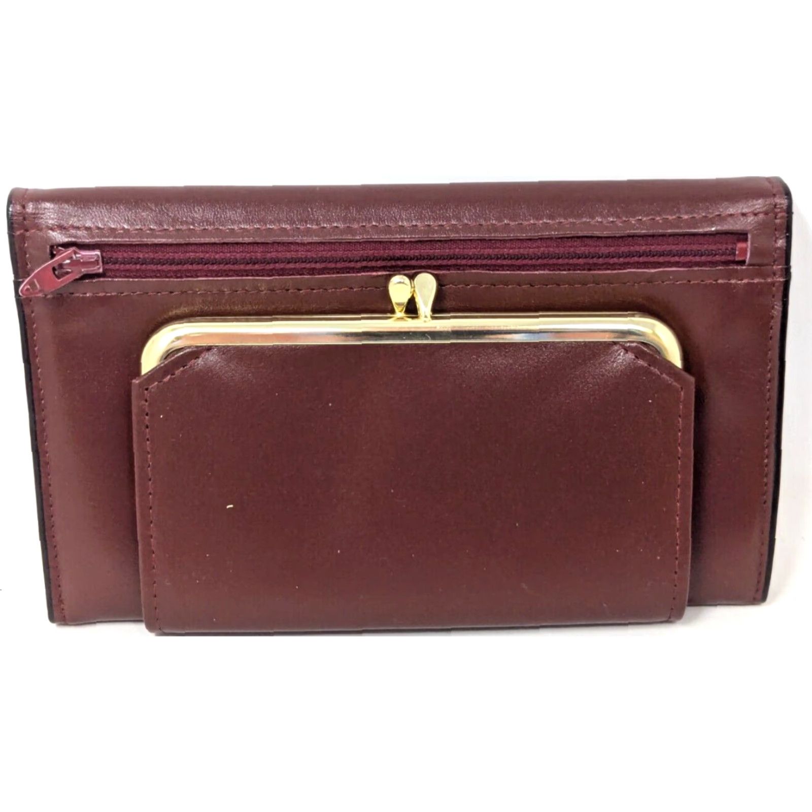 Vintage VINTAGE Princess Gardner Brown Leather Stasher Checkbook Secretary Wallet Women Wallet Size ONE SIZE - 7 Thumbnail