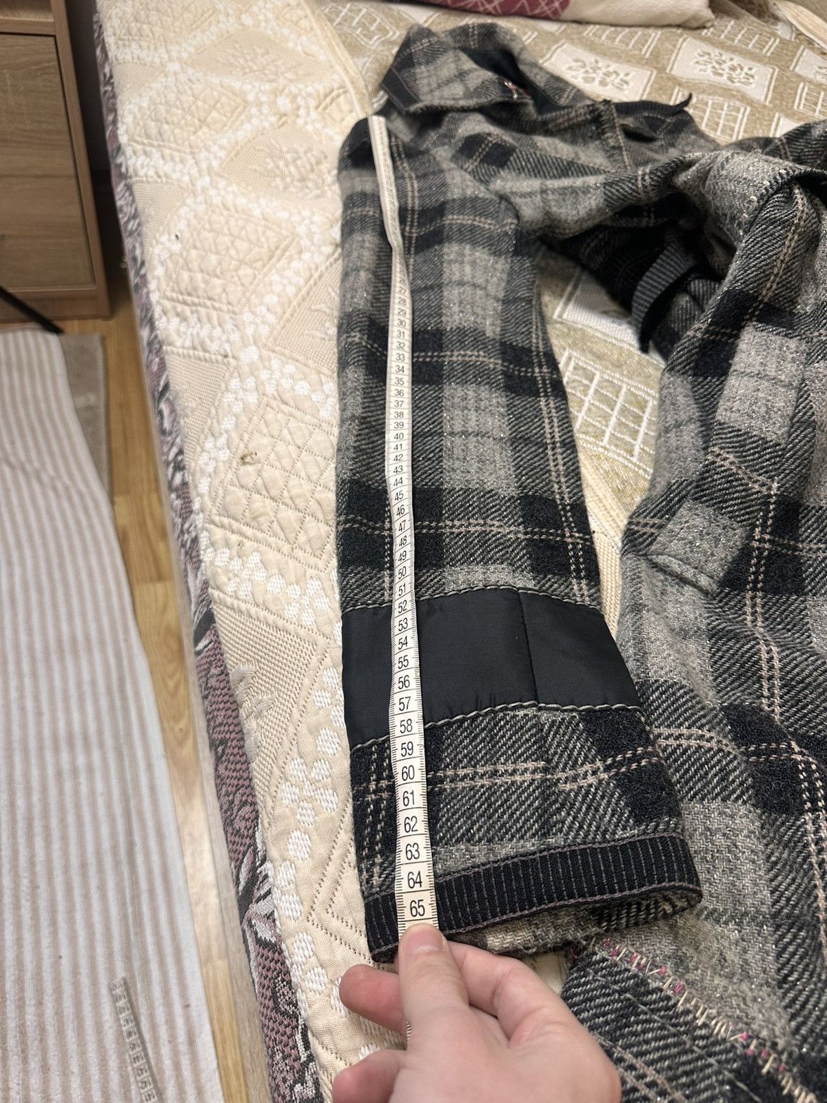 Marithe + Francois Girbaud 🔥 Marithe Francois Girbaud Wool Coat Jacket Check Pattern Size M / US 6-8 / IT 42-44 - 18 Thumbnail