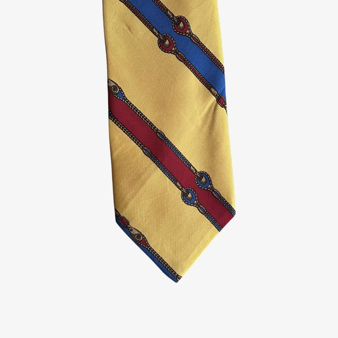Ralph Lauren Vintage Ralph Lauren Riding Whip Equestrian Striped Silk Tie Size ONE SIZE - 3 Thumbnail