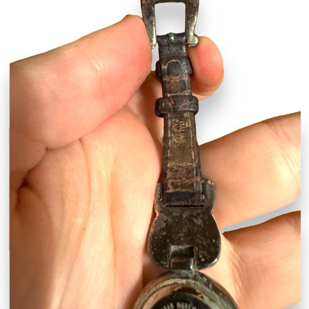 Brighton 90s Brighton Sterling Silver Case Leather Band Women’s Watch Size ONE SIZE - 3 Thumbnail