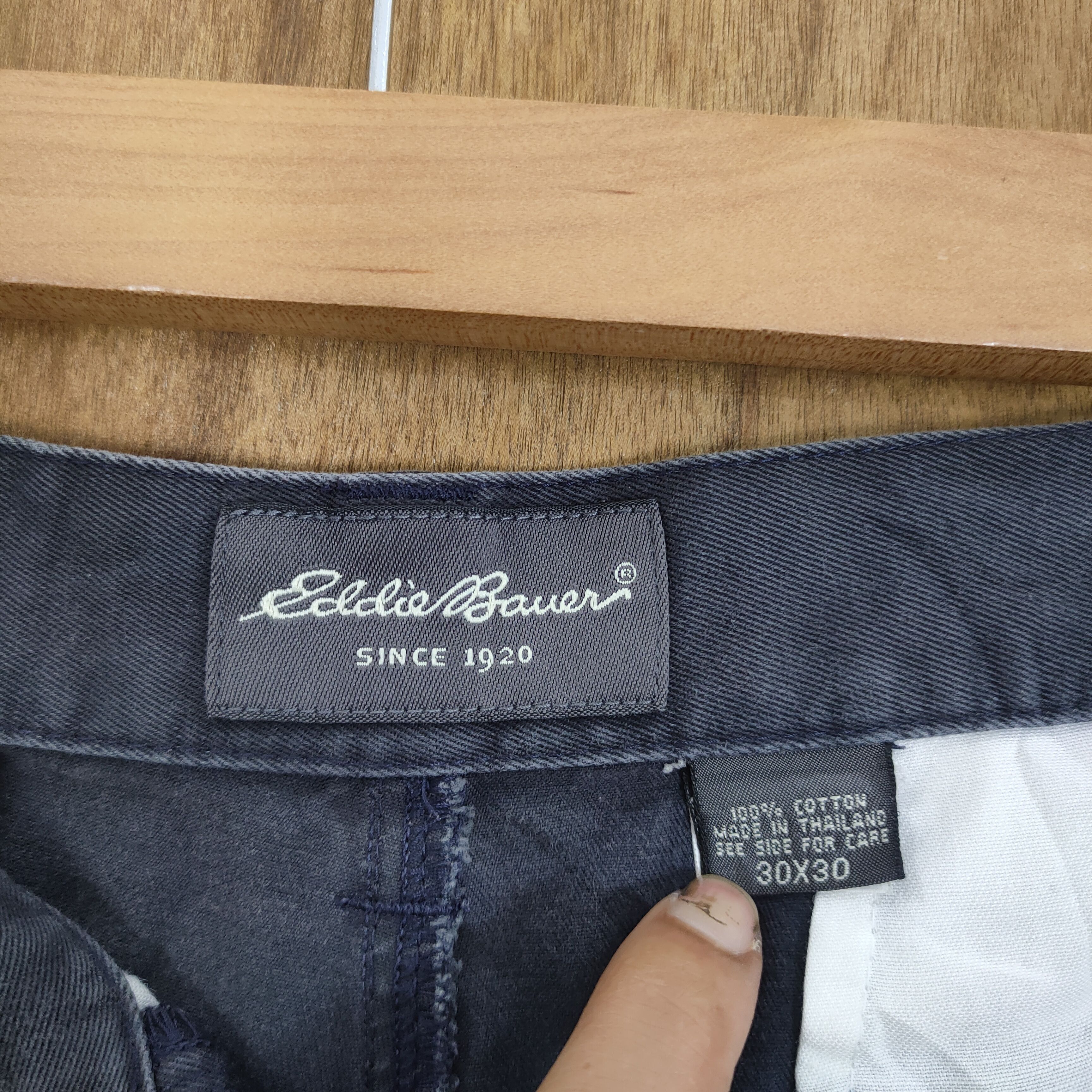 Eddie Bauer × Japanese Brand W30x30 VINTAGE EDDIE BAUER FADED BLUE CARGO PANTS Size US 30 / EU 46 - 10 Thumbnail