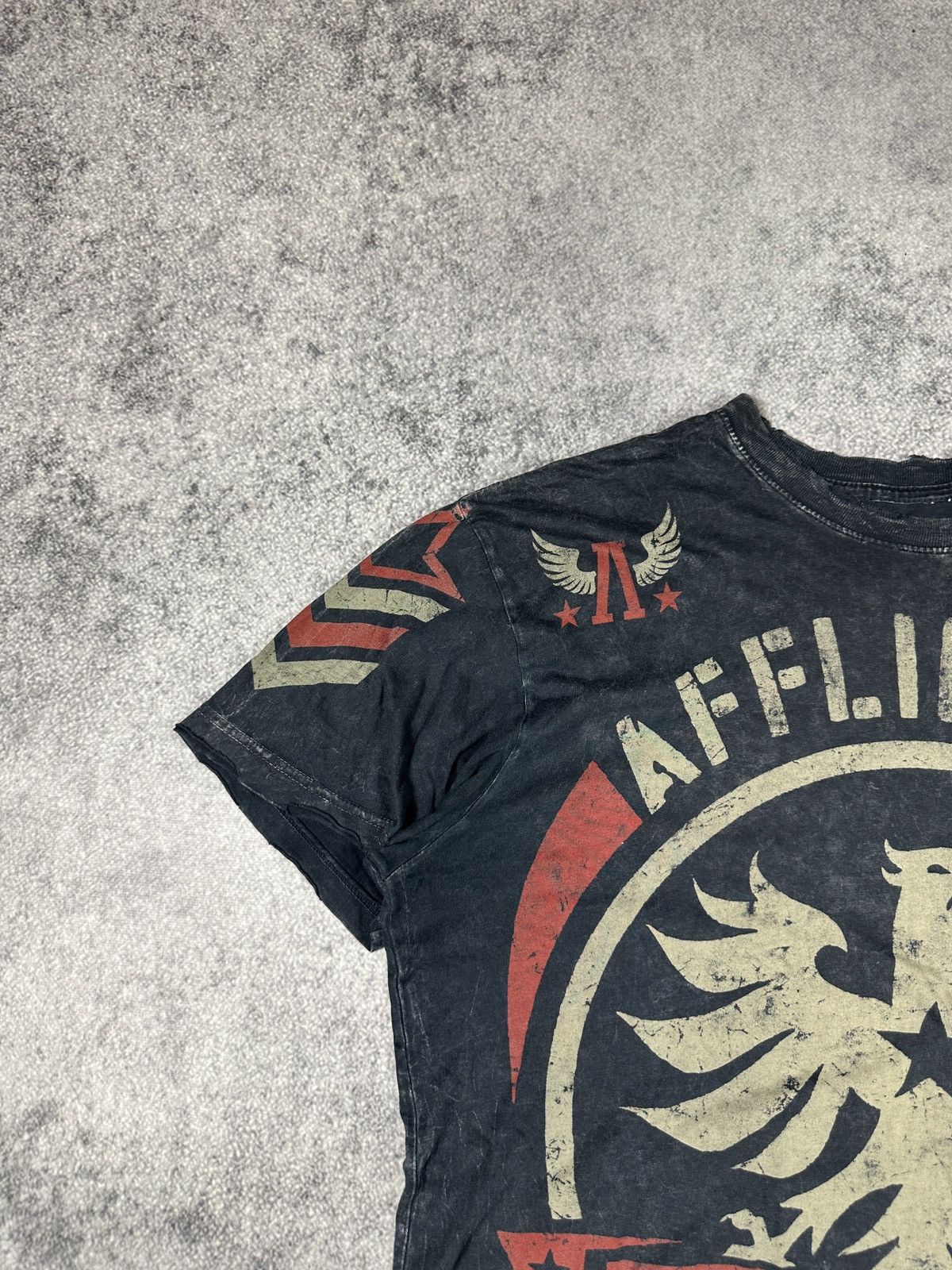 Affliction Y2K Affliction Logo T-shirt Streetwear Rare Style Opium USA Size US L / EU 52-54 / 3 - 3 Thumbnail