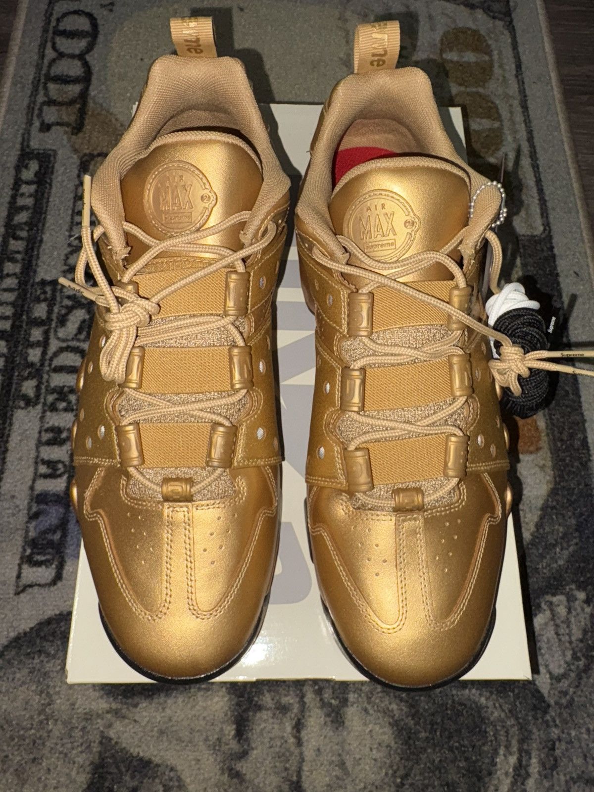 Nike × Supreme Supreme SB Air Max 2 CB ‘94 Low Supreme Metallic Gold Size US 11.5 / EU 44-45 - 3 Thumbnail