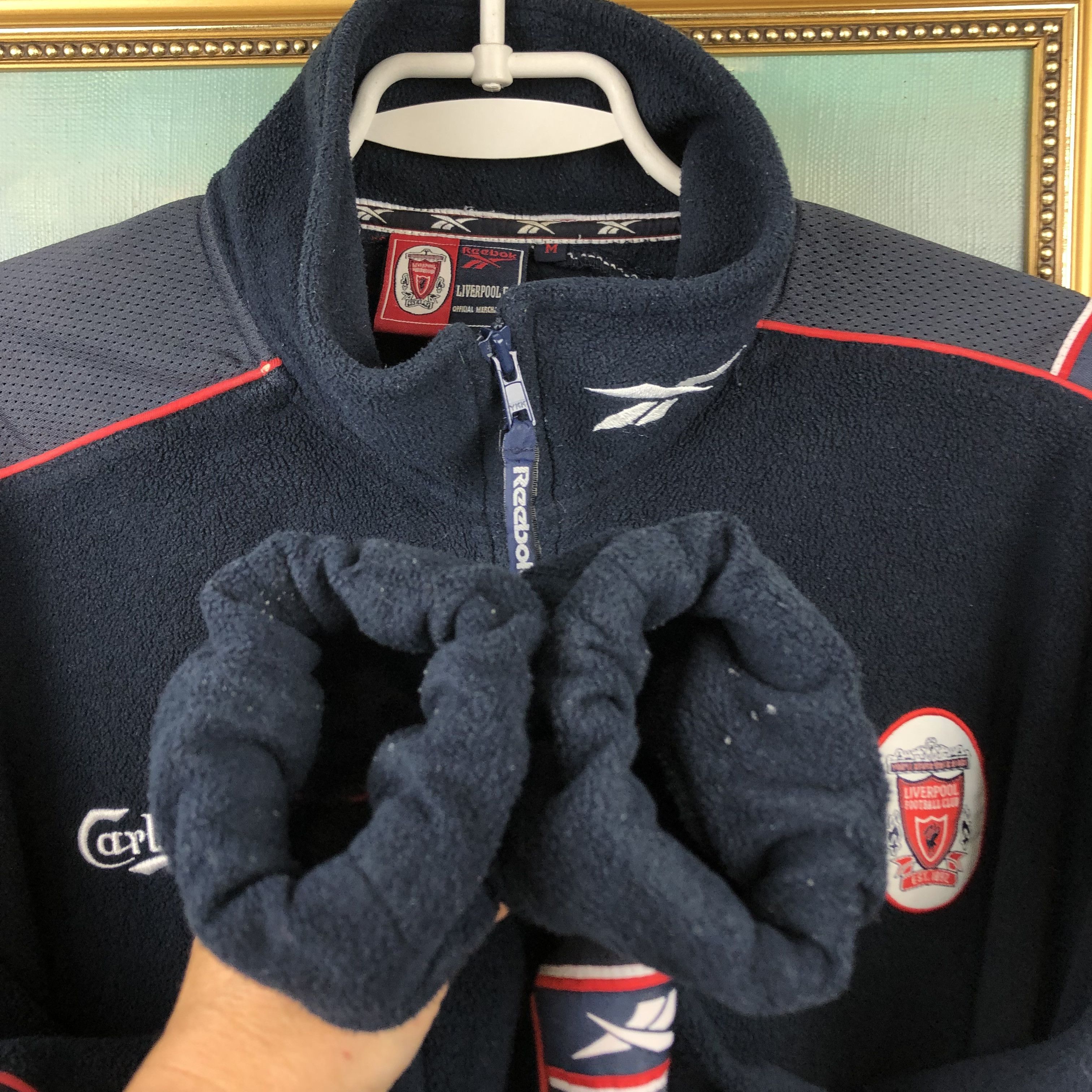 Reebok Vintage Liverpool Football Fleece Jacket Track Top Rare Size US M / EU 48-50 / 2 - 6 Thumbnail