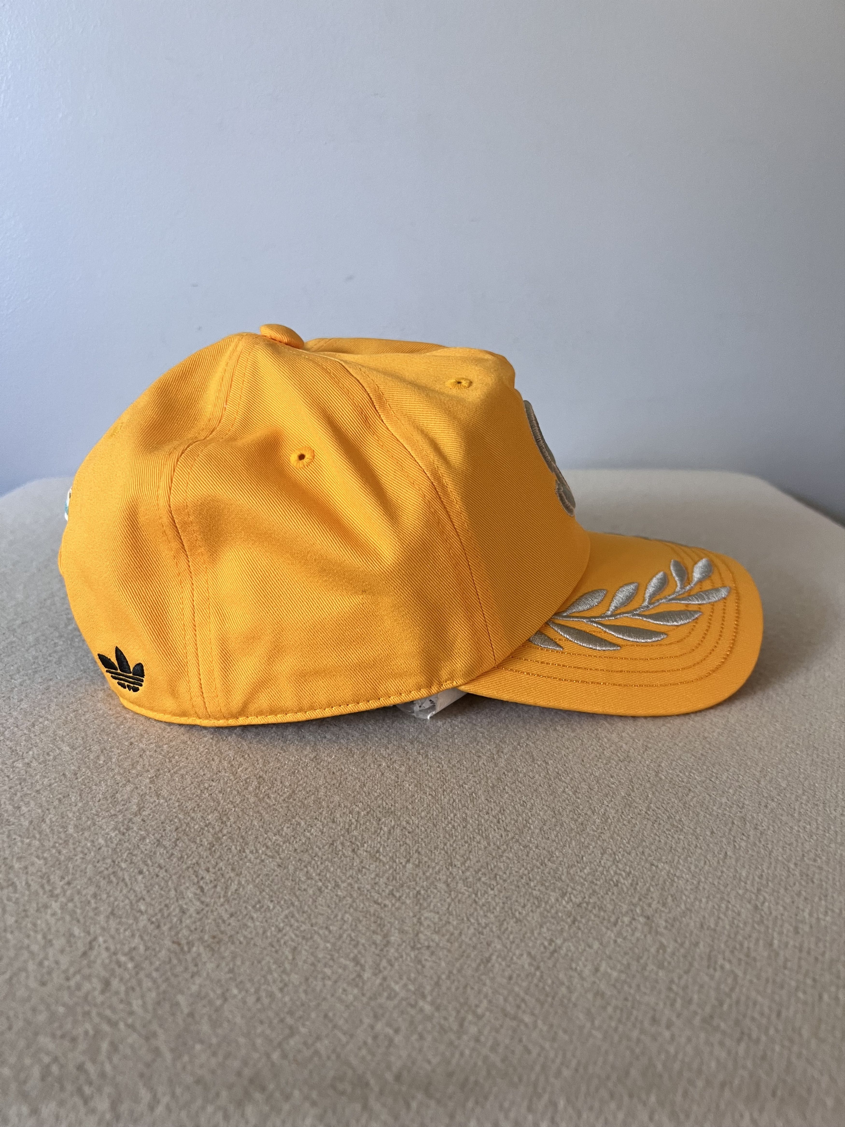 Adidas Adidas Bad Bunny Mercedes F1 Racing Hat in Gold Size ONE SIZE - 3 Thumbnail