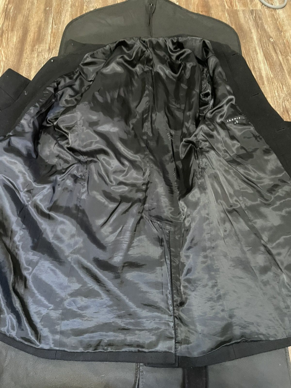 Theory Belvin Custom Belted Coat Black Wool Blend Single Breasted Size US M / EU 48-50 / 2 - 12 Thumbnail