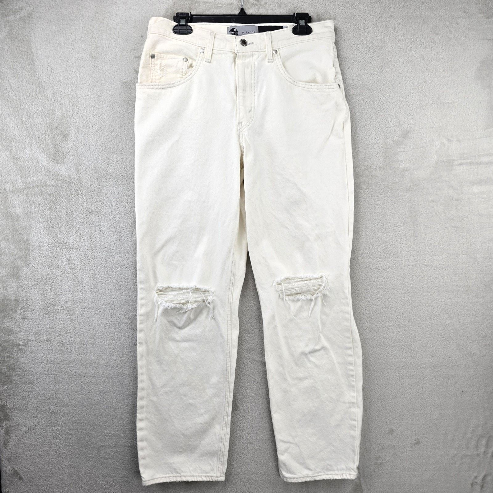 Levi's Levis Silver Tab 94 Baggy Jeans Womens 30 (Fits 32x30) White Size 30" / US 8 / IT 44 - 1 Thumbnail