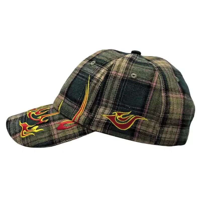 Other Vintage Retro Style Checked Baseball Cap Hat Size ONE SIZE - 5 Thumbnail