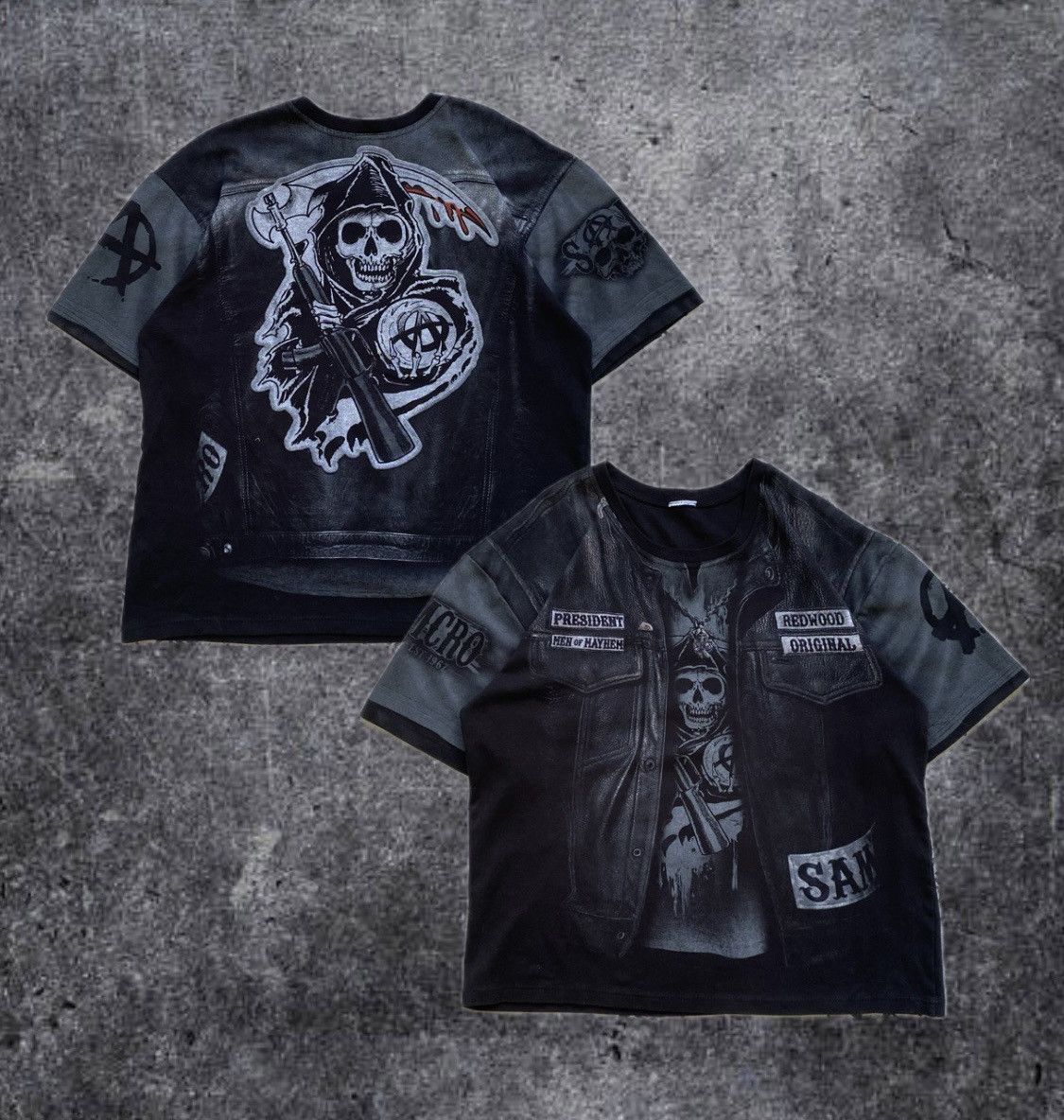 American Apparel ☠️ Vintage Sons Of Anarchy tee all overprint Movie Size US M / EU 48-50 / 2 - 1 Thumbnail
