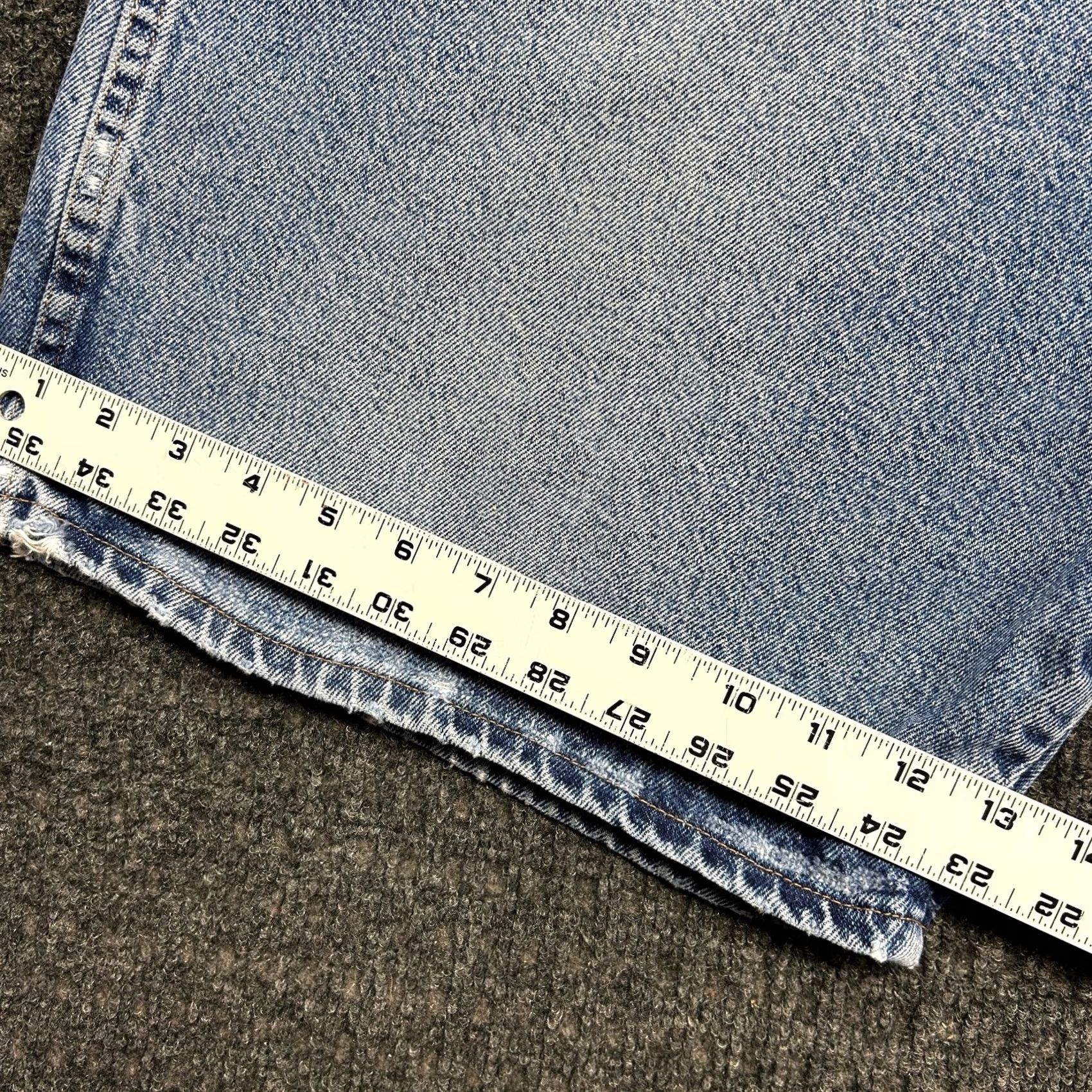 Wrangler VINTAGE Wrangler Denim Jean Shorts Jorts Blue 40 Loose Baggy Skater Grunge Distre y2k Men Size US 40 / EU 56 - 7 Thumbnail