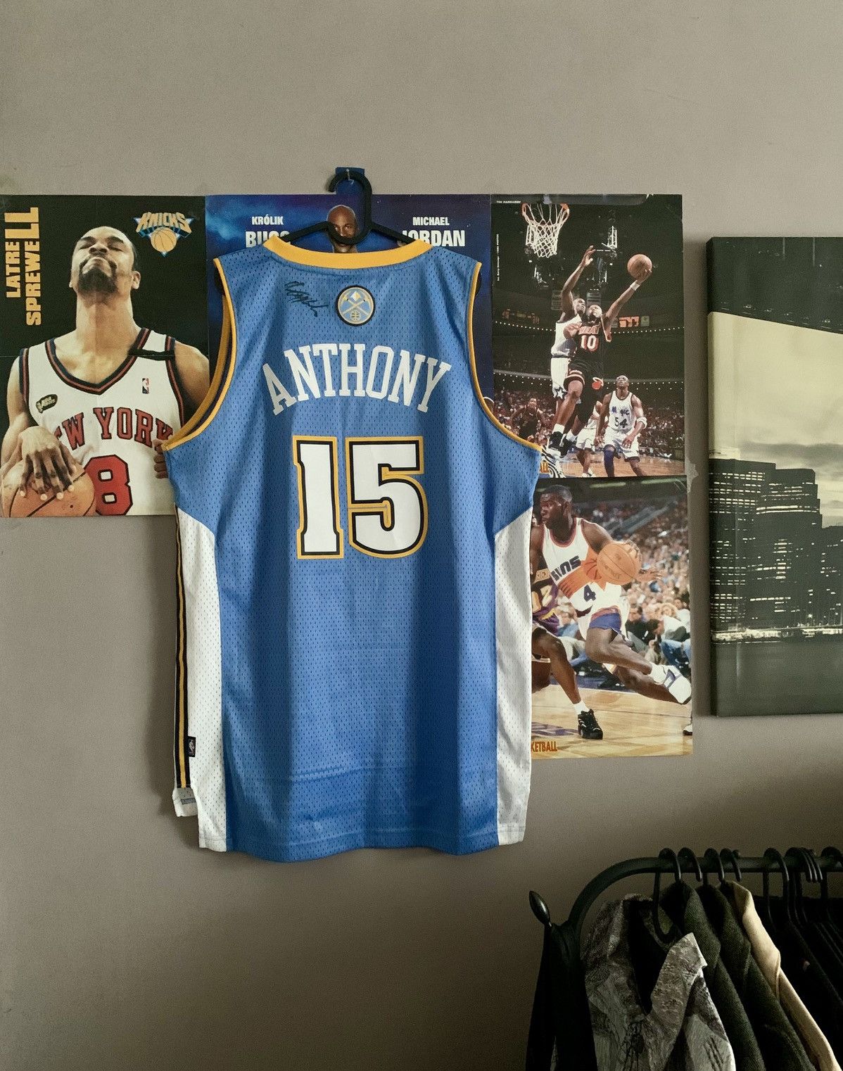 Adidas × NBA × Vintage 2006-08 NBA Denver Nuggets #15 Carmelo Anthony Signed Jersey Size US M / EU 48-50 / 2 - 7 Thumbnail