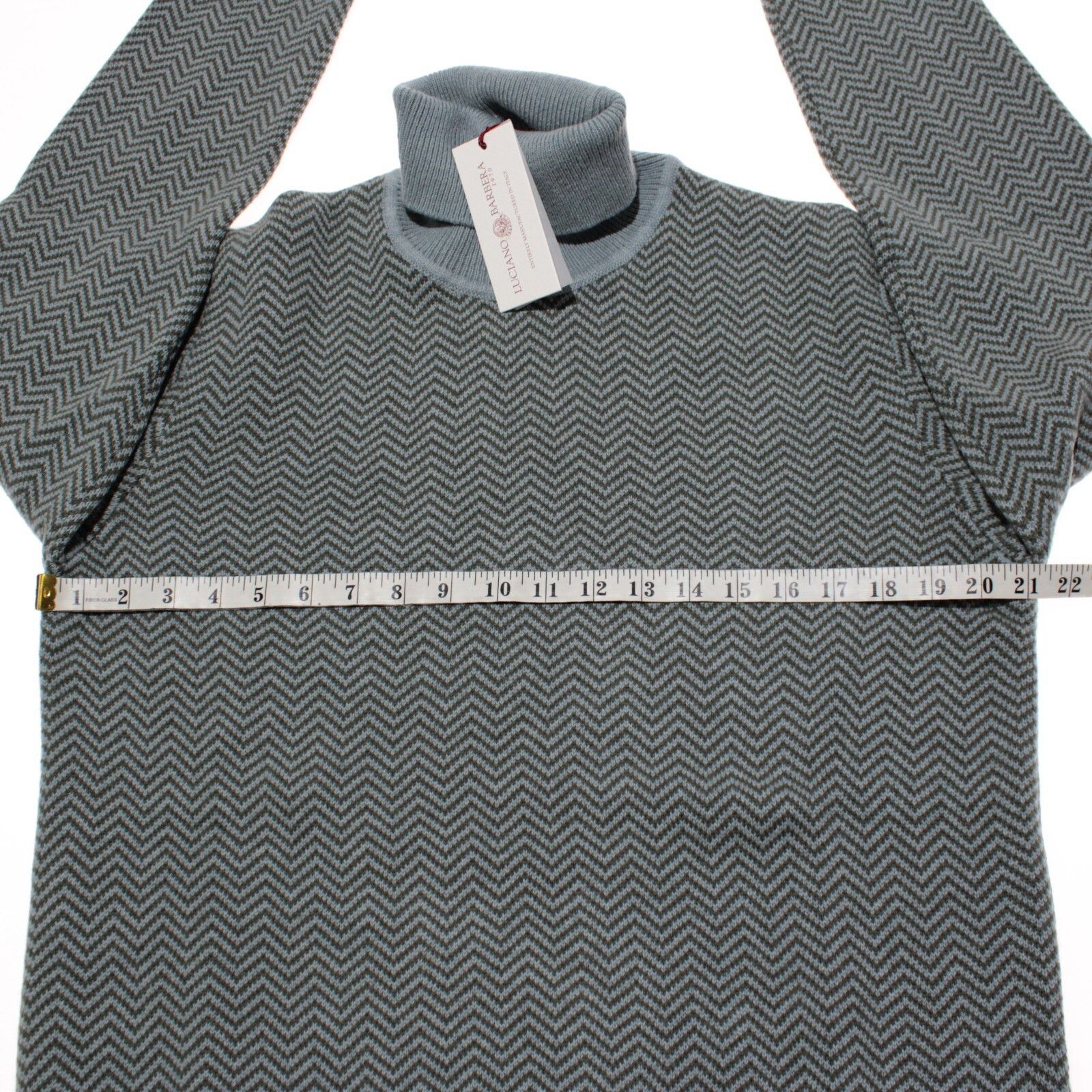 Luciano Barbera Luciano Barbera Sweater Size US XL in Blue Size US XL / EU 56 / 4 - 4 Thumbnail