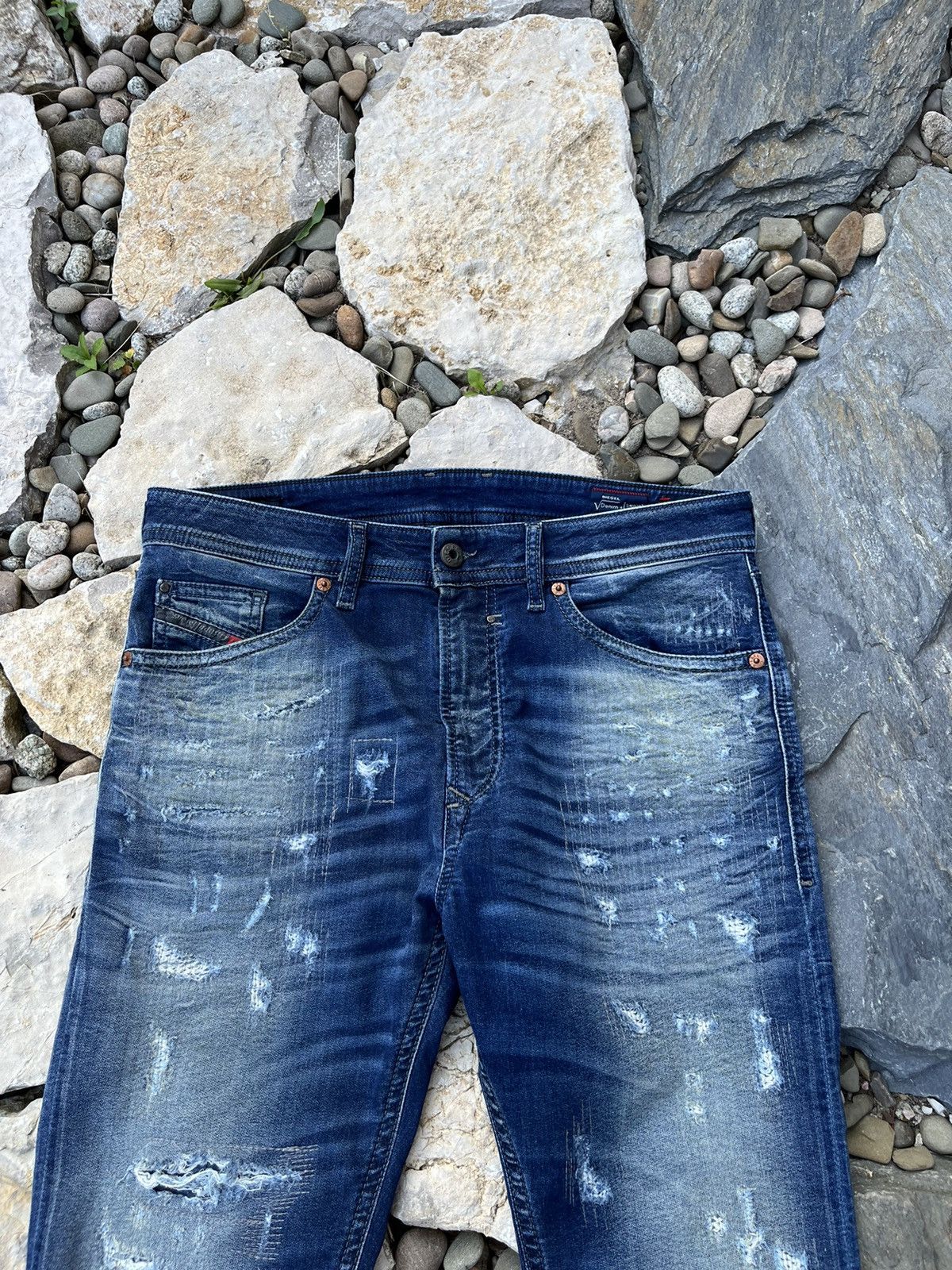 Diesel × Vintage Vintage Diesel 30 y2k spender jeans distressed sweatpants Size US 30 / EU 46 - 3 Thumbnail