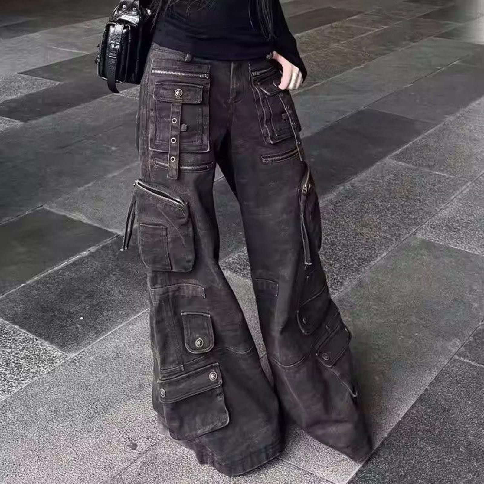 Multi-pocket Design Work Pants for Women