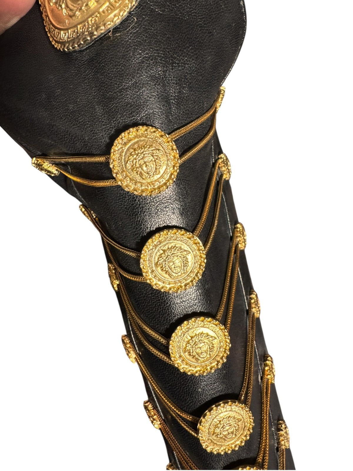 Versace Gianni Versace Couture FW1993 Medusa Knee Boots Size US 8.5 / IT 38.5 - 6 Thumbnail