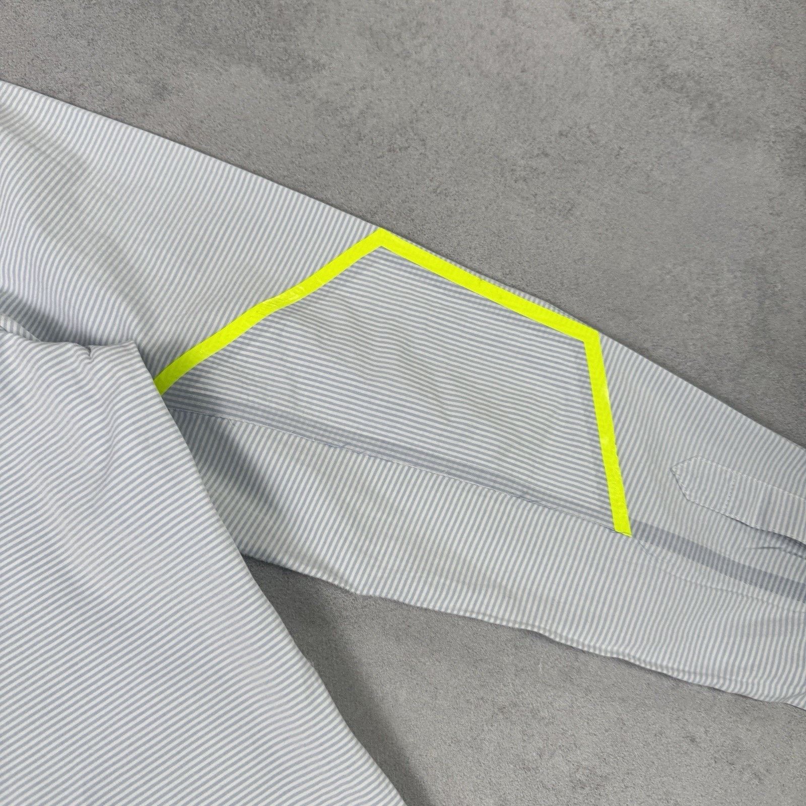 OAMC OAMC LS FRAME SHIRT Lo Blue/White Stripe/Flo Yellow Rigid Size US L / EU 52-54 / 3 - 16 Thumbnail