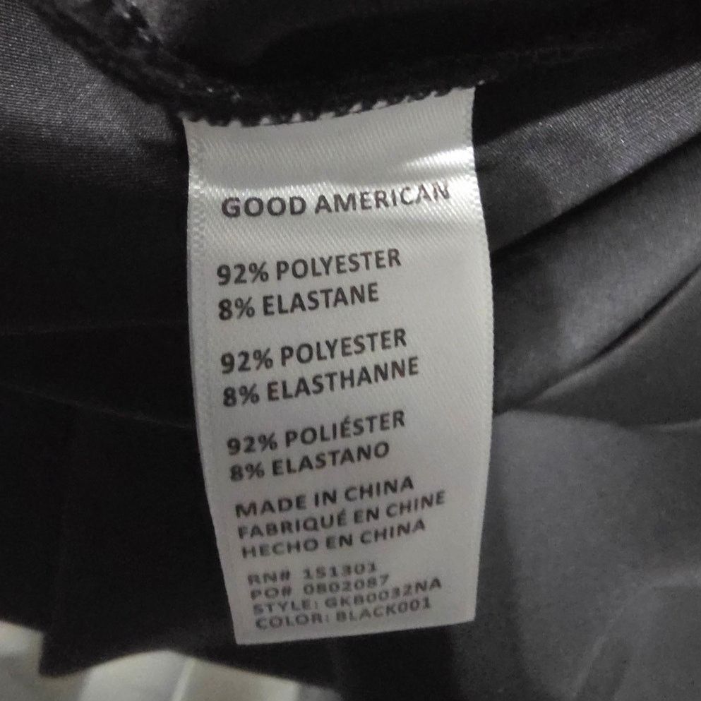 Good American Good American Black Thick Leggings Hidden Zip Cuffs - 12/31 Size 34" / US 12 / IT 48 - 4 Thumbnail