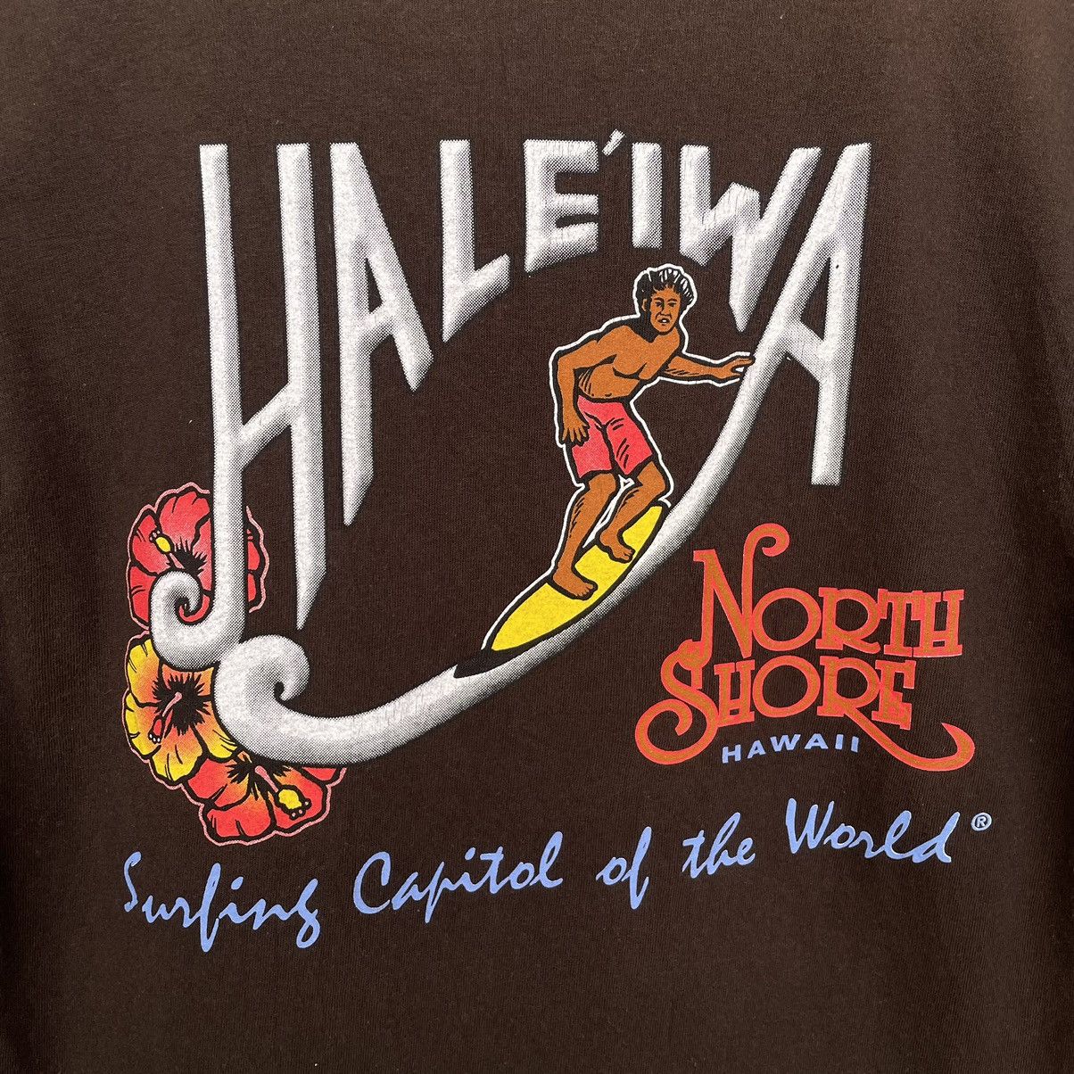 Vintage Vintage Y2K Haleiwa Surf North Shore Hawaii Tee Size US S / EU 44-46 / 1 - 2 Thumbnail