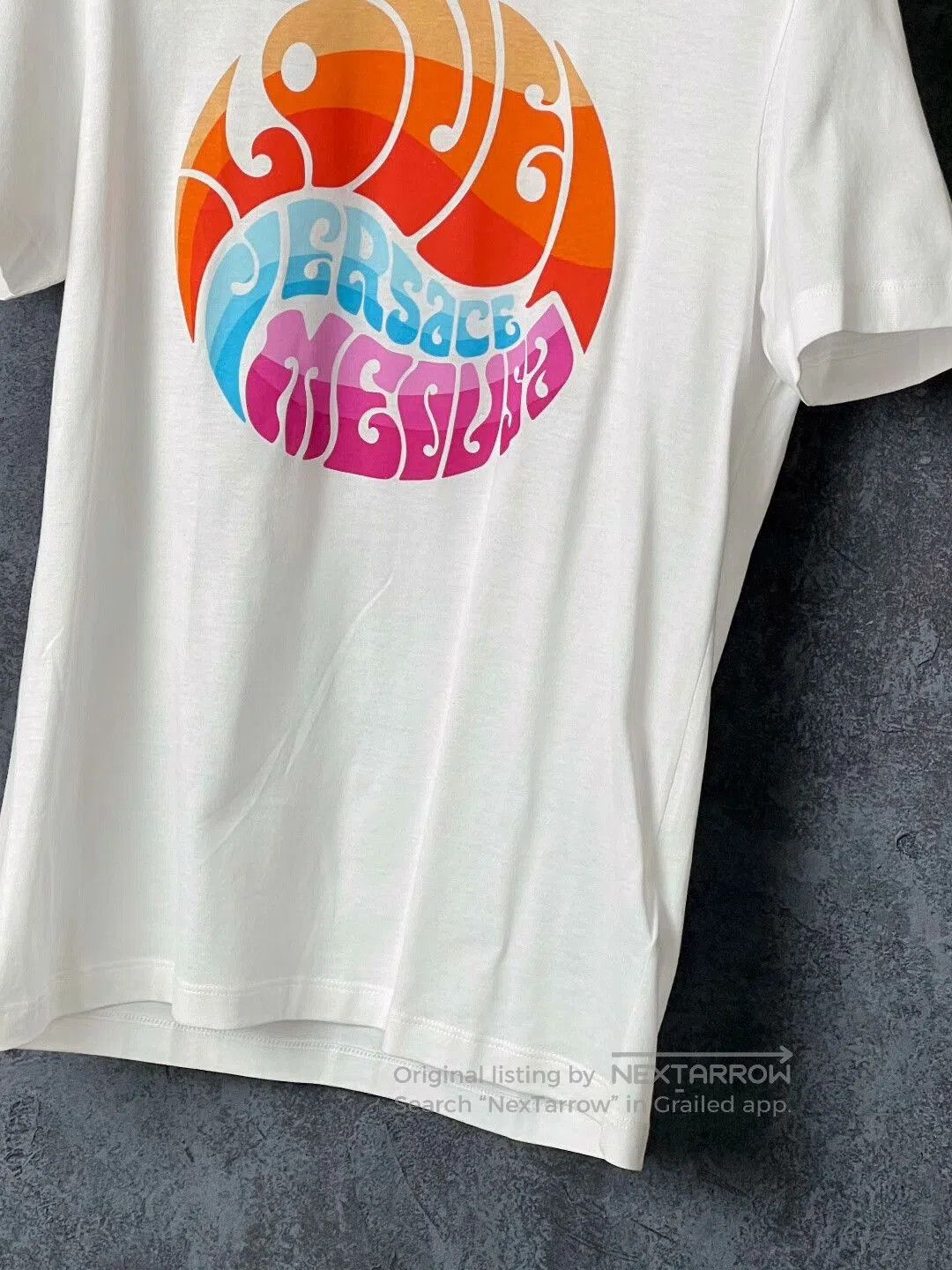 Versace VERSACE Multi-Logo Cotton Short Sleeve Tee. Size US S / EU 44-46 / 1 - 5 Thumbnail
