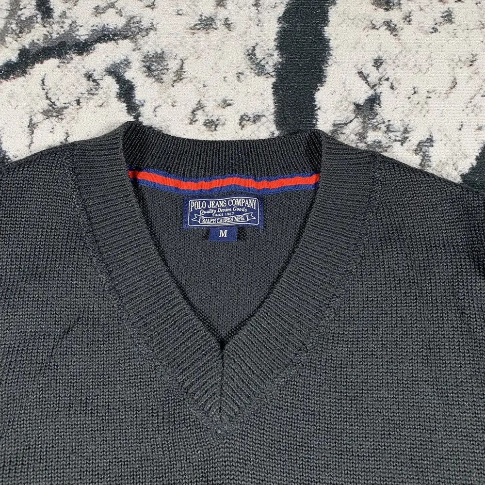 Polo Ralph Lauren × Vintage Polo Ralph Lauren USA Flag Logo Sweater Knit Vintage 90s Size US M / EU 48-50 / 2 - 3 Thumbnail