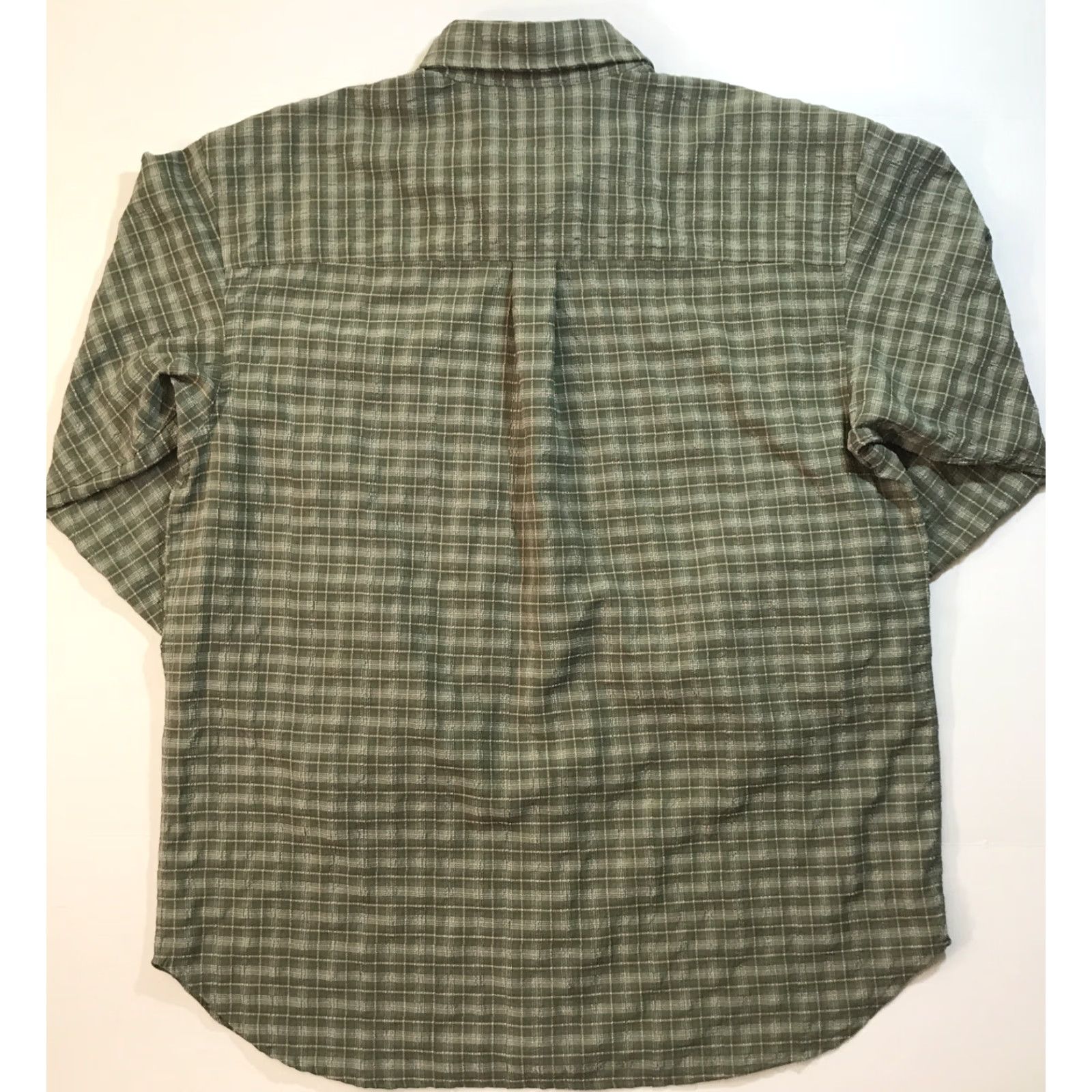 The North Face The North Face Mens Button-Up Traverse Shirt XL Plaid Long Sleeve Hiking Outdoor Multicolor Tan Blue Pattern Pocket Casual Regular Fit Size US XL / EU 56 / 4 - 5 Thumbnail