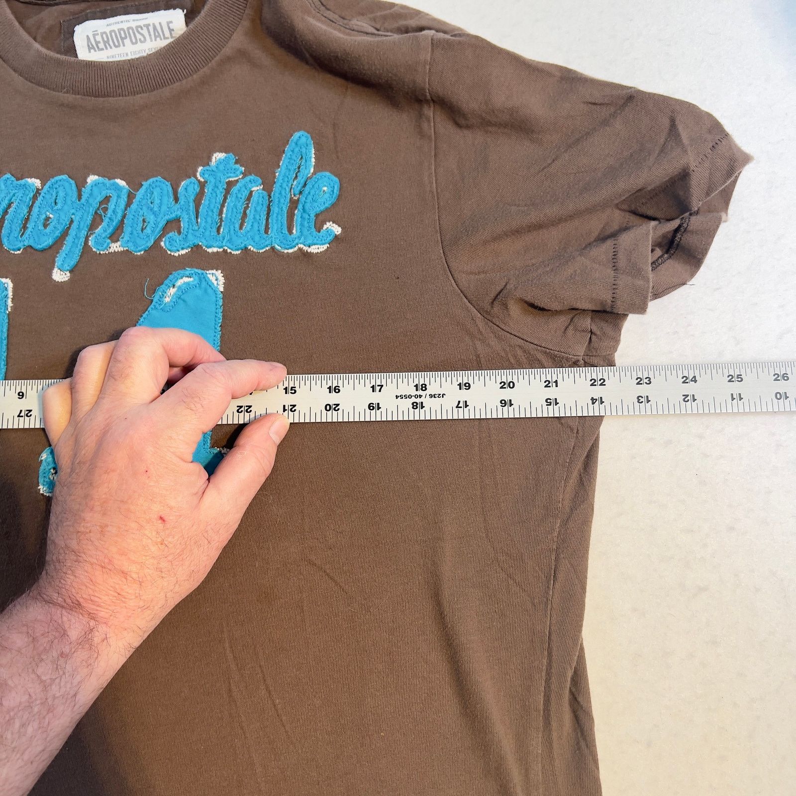 Aeropostale Aeropostale 1987 Varsity T-Shirt Woman L Distressed Vintage Size L / US 10 / IT 46 - 9 Thumbnail