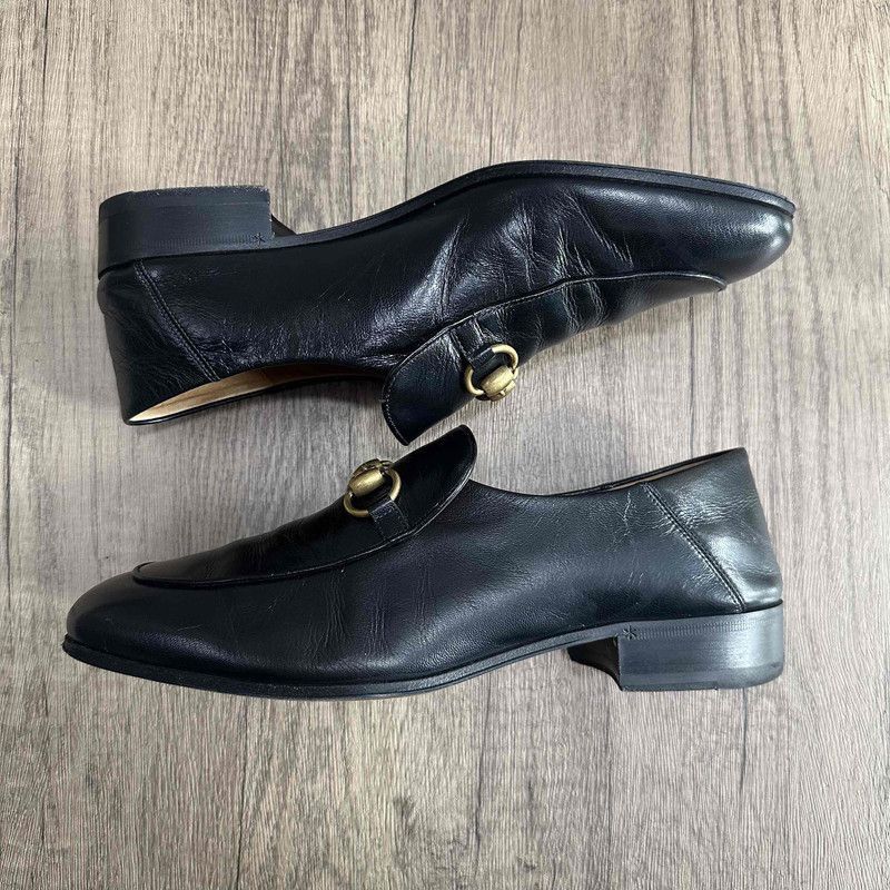 Gucci Gucci Jordaan Leather Loafers for Men -2508 Size US 8 / EU 41 - 6 Thumbnail
