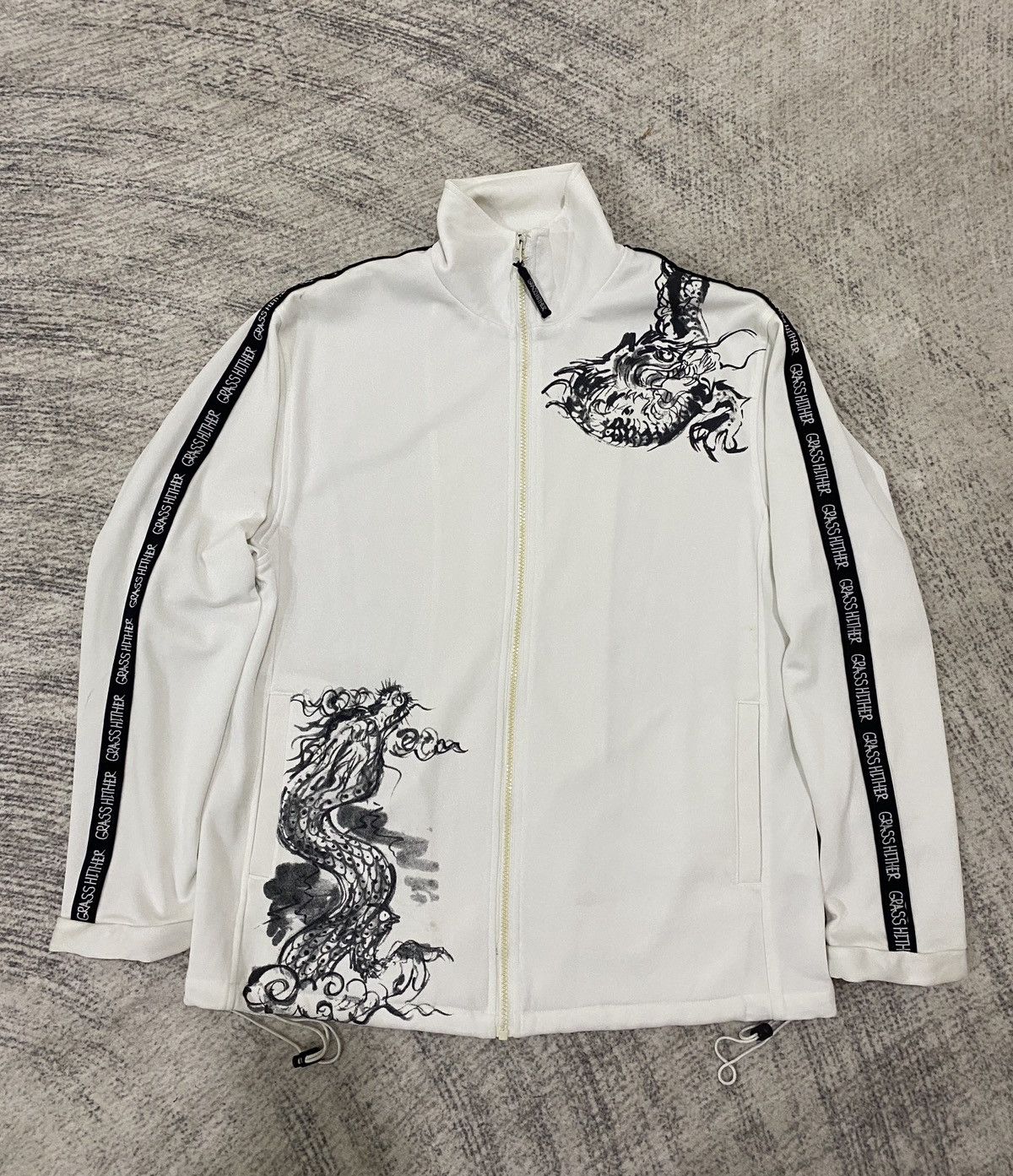 Other Grass Hither Sumi-e Dragon Japanese Streetwear Track Jacket Size US M / EU 48-50 / 2 - 2 Thumbnail