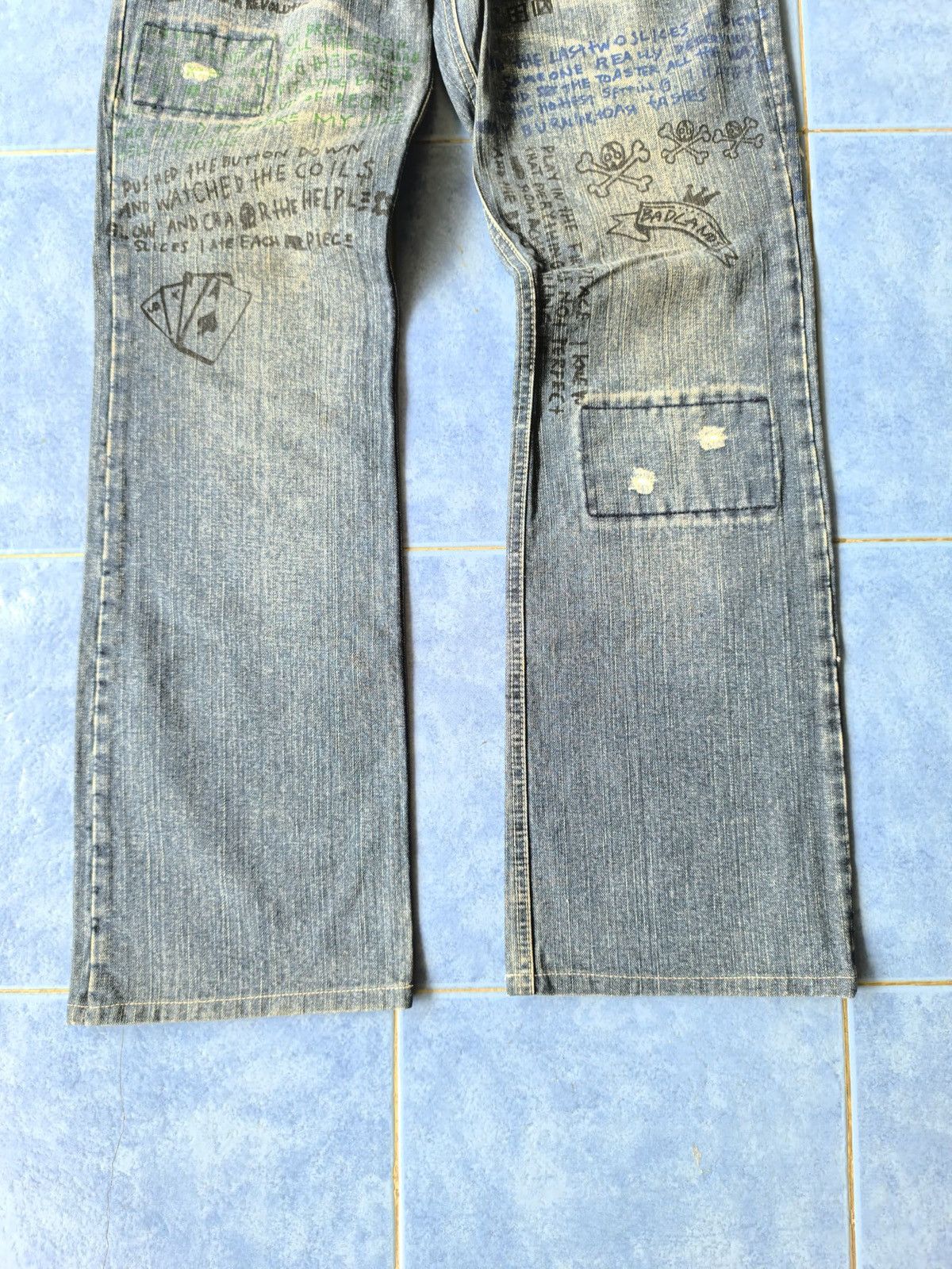 If Six Was Nine × Japanese Brand × Le Grande Bleu (L.G.B.) 291295 Remake Poems Jeans Size US 31 - 4 Thumbnail