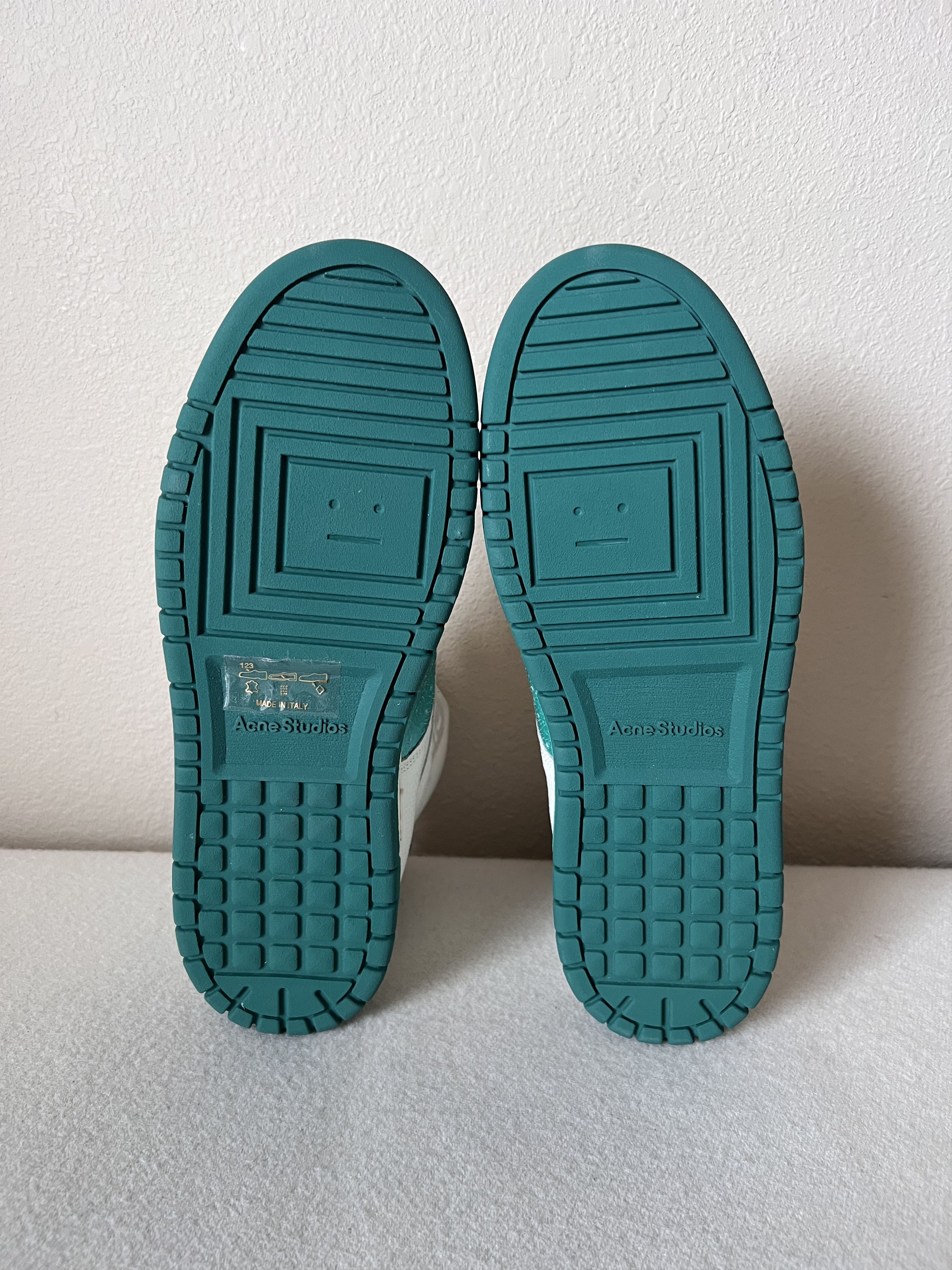 Acne Studios Acne Studios High Top Pop Sneakers in White Green Size US 11 / EU 44 - 6 Thumbnail
