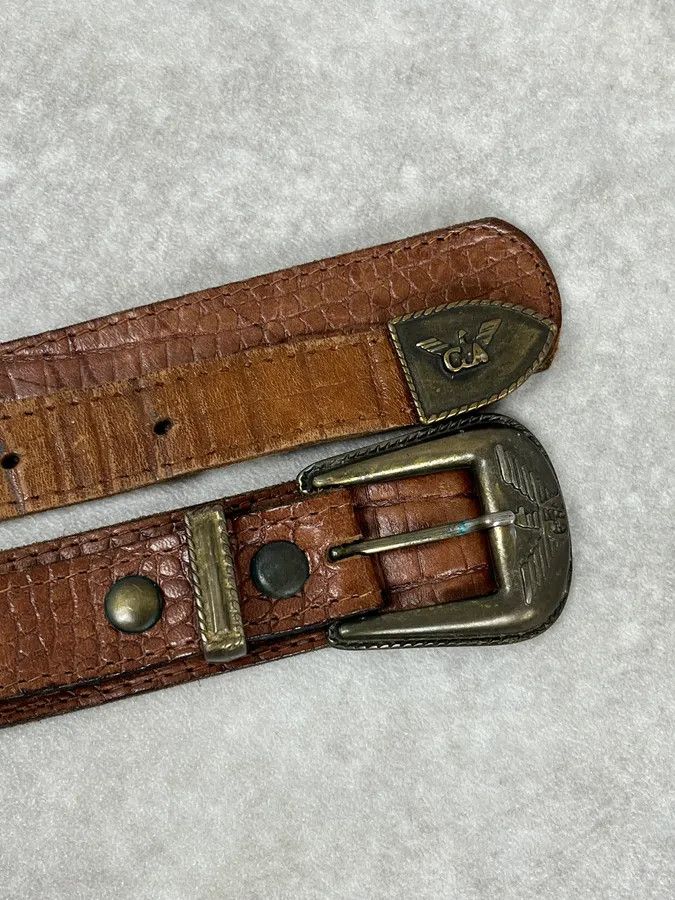 Giorgio Armani AW1986 Giorgio Armani Brown Leather Belt Size ONE SIZE - 5 Thumbnail