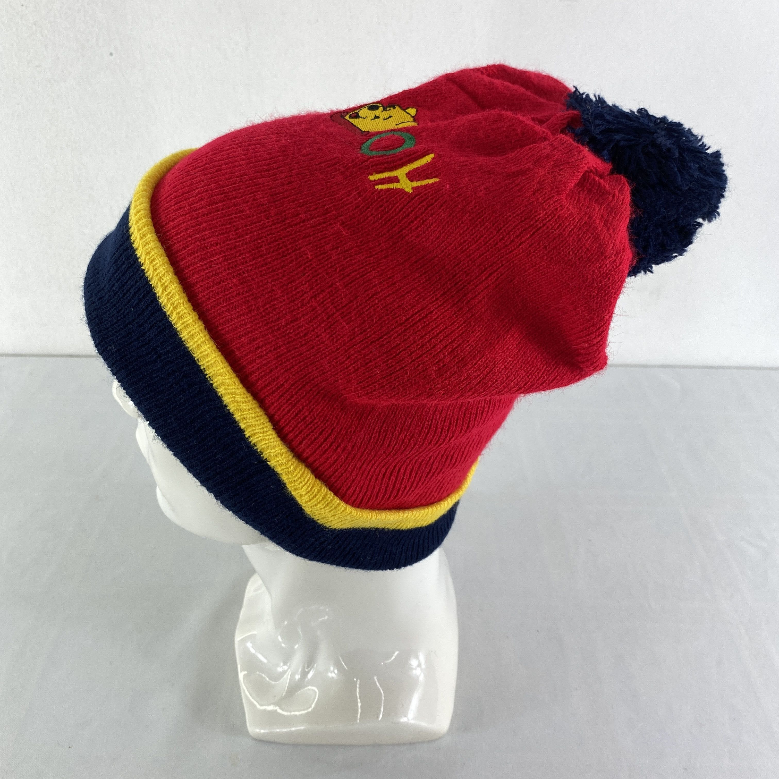 Disney Pooh Embroidery Snow Cap Hat Beanie -BN549 Size ONE SIZE - 2 Thumbnail