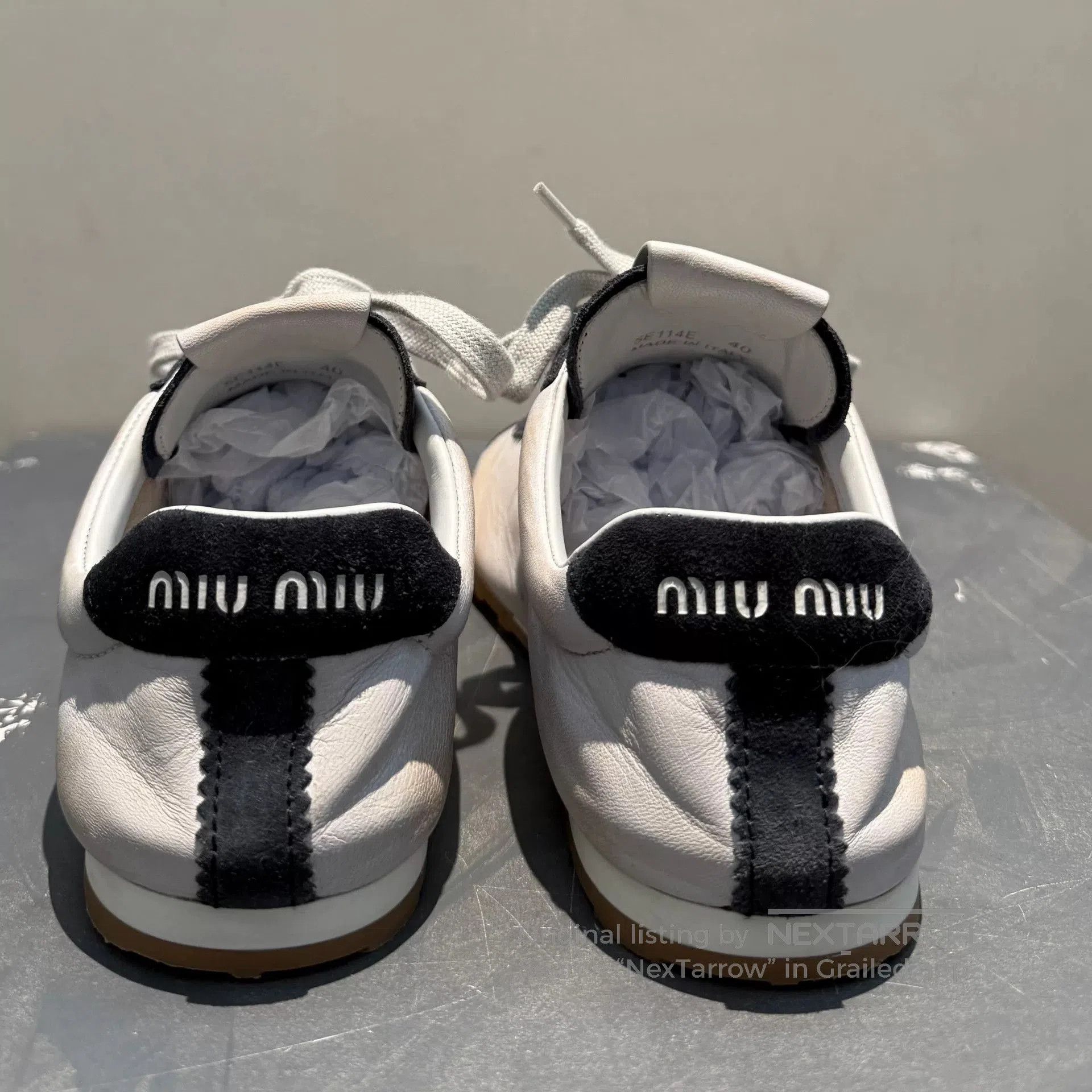 Miu Miu Miu Miu Panda Colorway Sneakers. Size US 8.5 / IT 38.5 - 4 Thumbnail