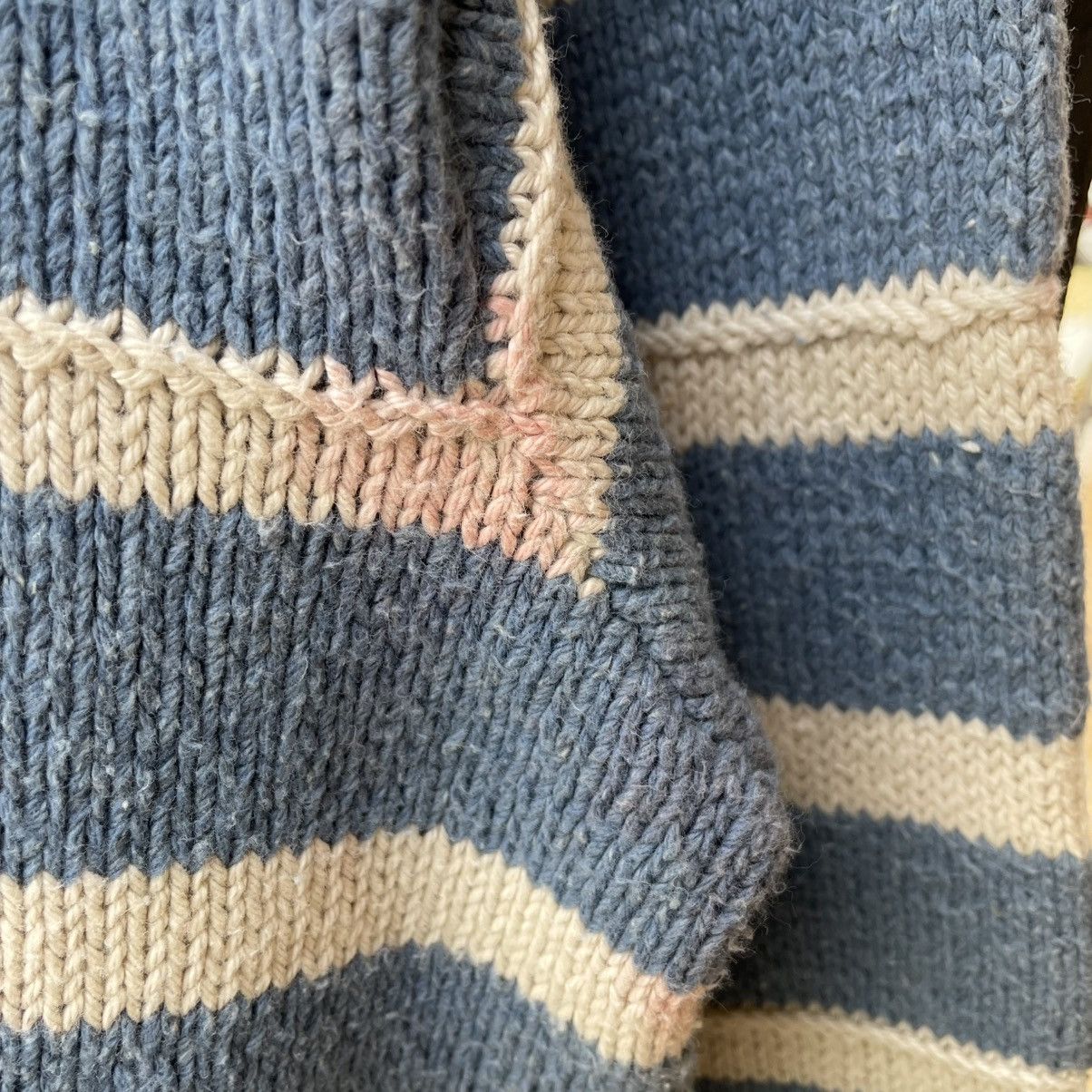 Polo Ralph Lauren 🔥Vintage Polo Ralph Lauren Hand Knit Made Striped Knitwear Size US S / EU 44-46 / 1 - 8 Thumbnail