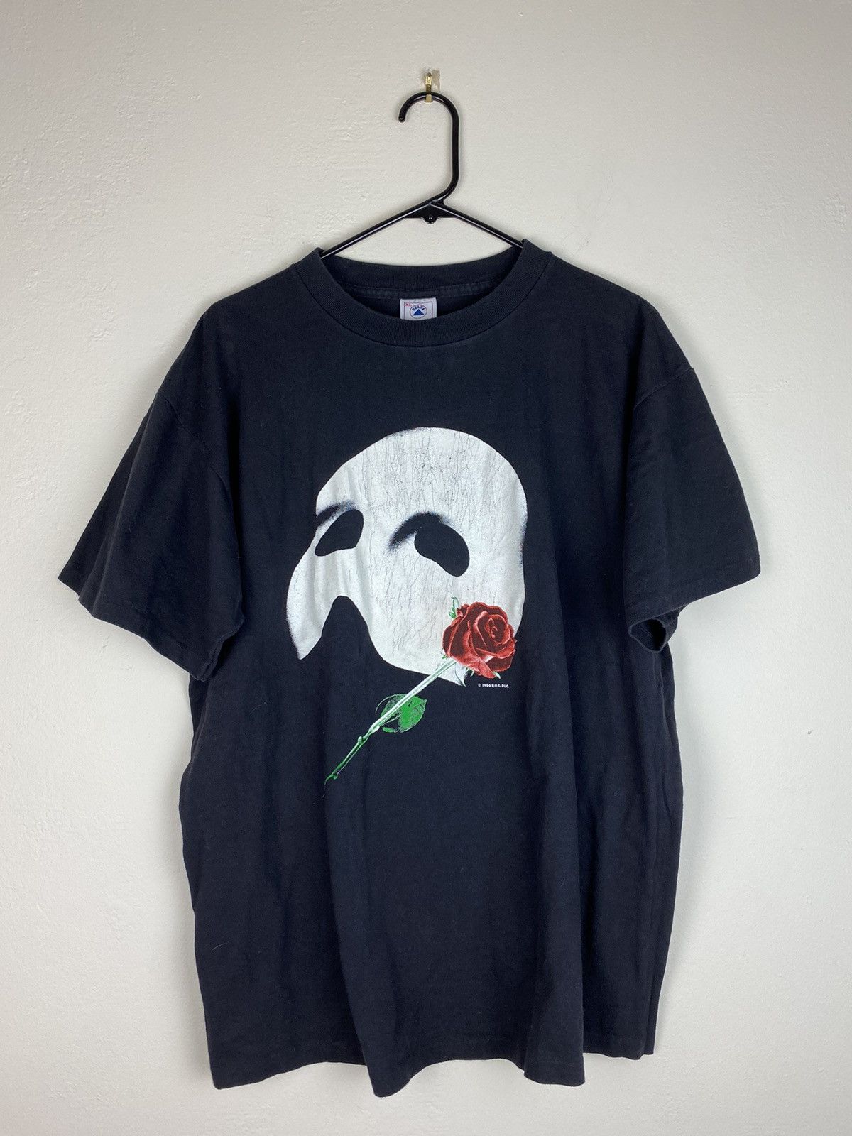 image of Vintage Grail Very 1986 Phantom Of The Opera Single Stitch Tee in Black, Men's (Size XL)