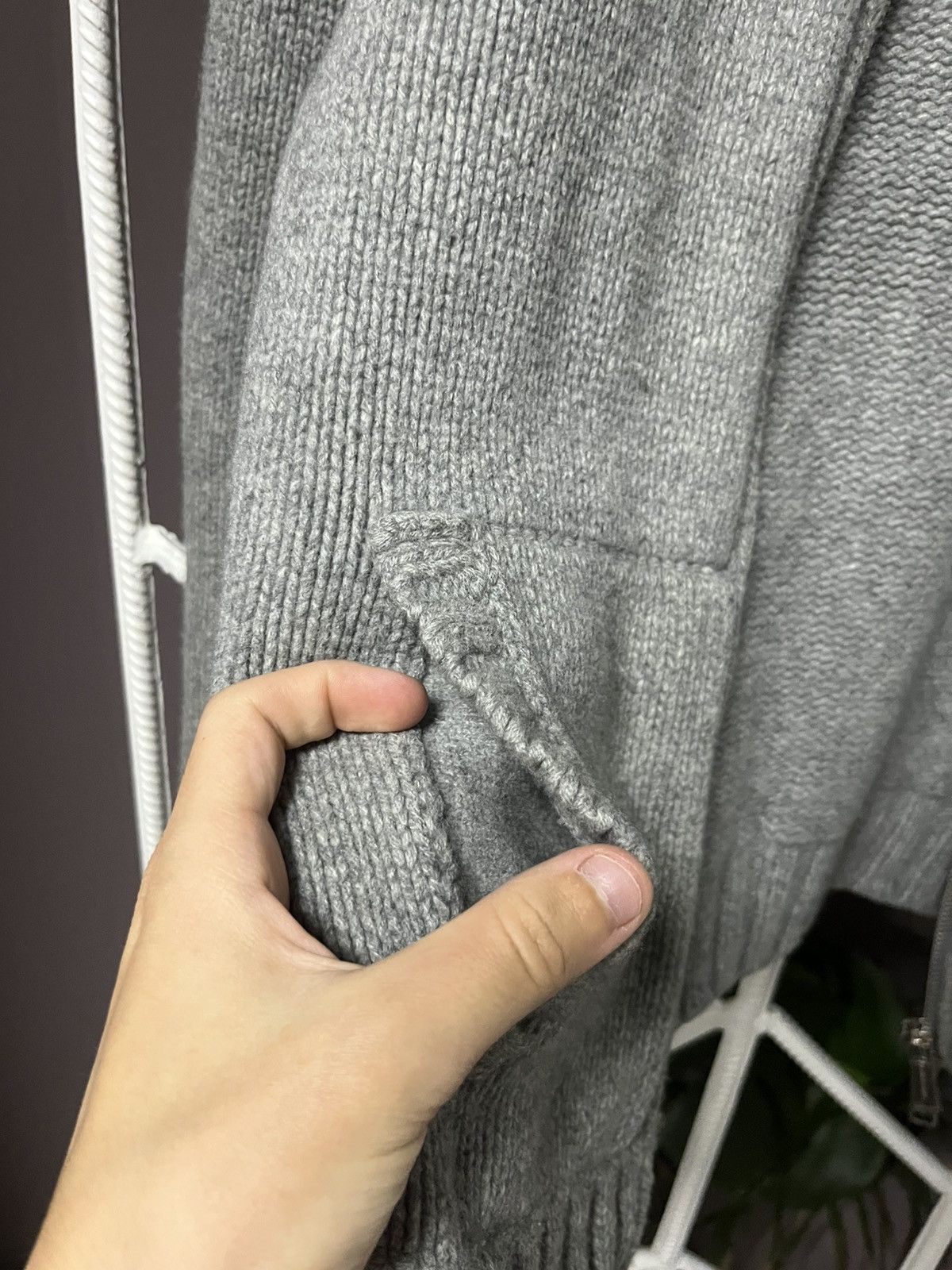 Designer × Dsquared2 × Vintage RARE Vintage Cashmere Dsquared Lampo Zip Knitted Sweater Size US M / EU 48-50 / 2 - 9 Thumbnail