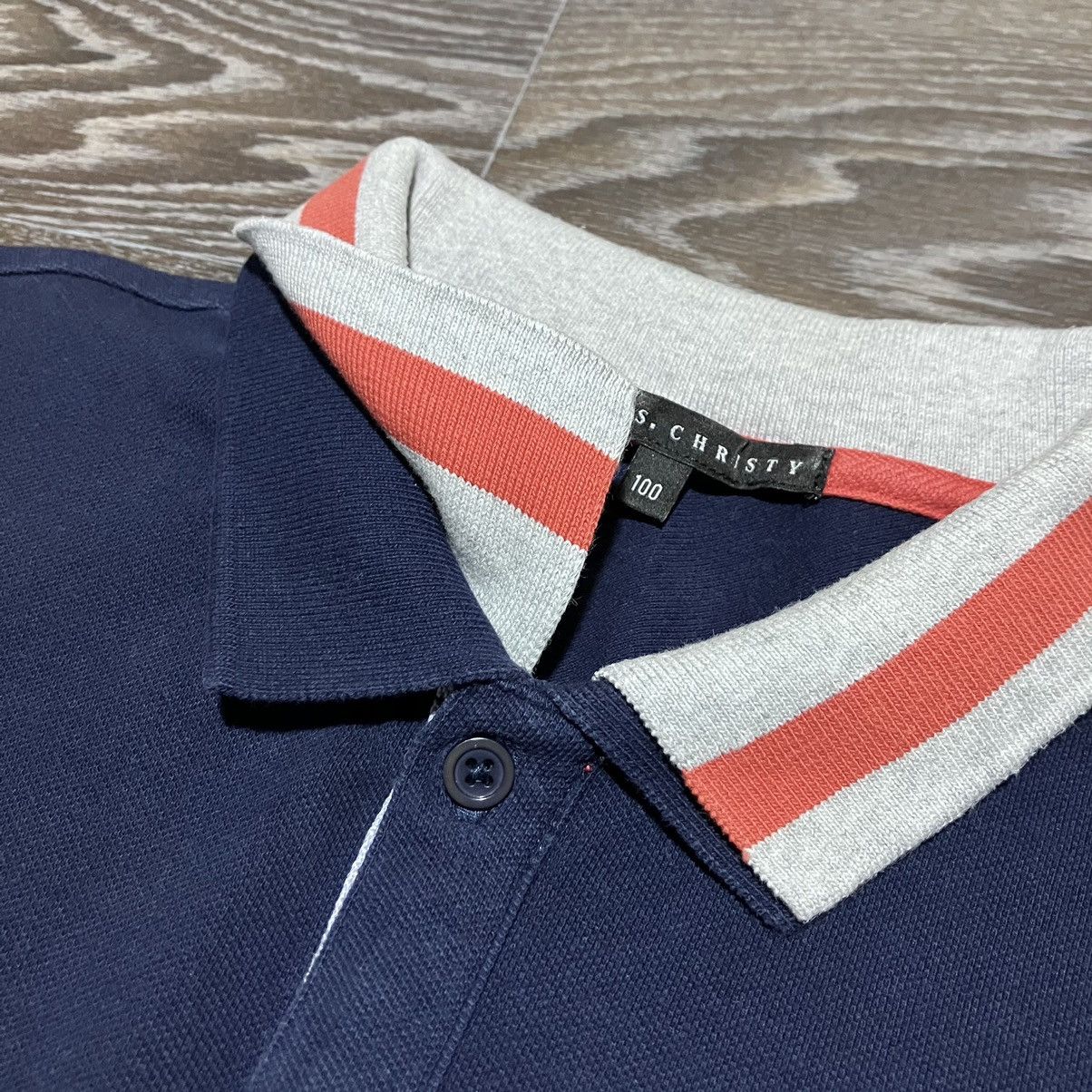 Japanese Brand CHRIS.CHRISTY Double Collar Polo Shirt Size US M / EU 48-50 / 2 - 5 Thumbnail