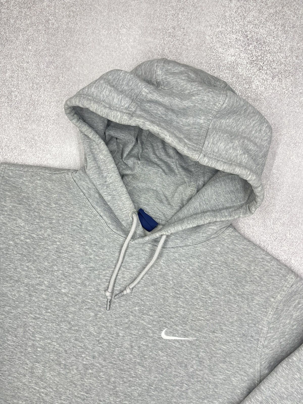 Nike × Nike ACG × Vintage Vintage Nike Basic Grey Hoodie Small Logo White Y2K ACG TN Size US L / EU 52-54 / 3 - 4 Thumbnail