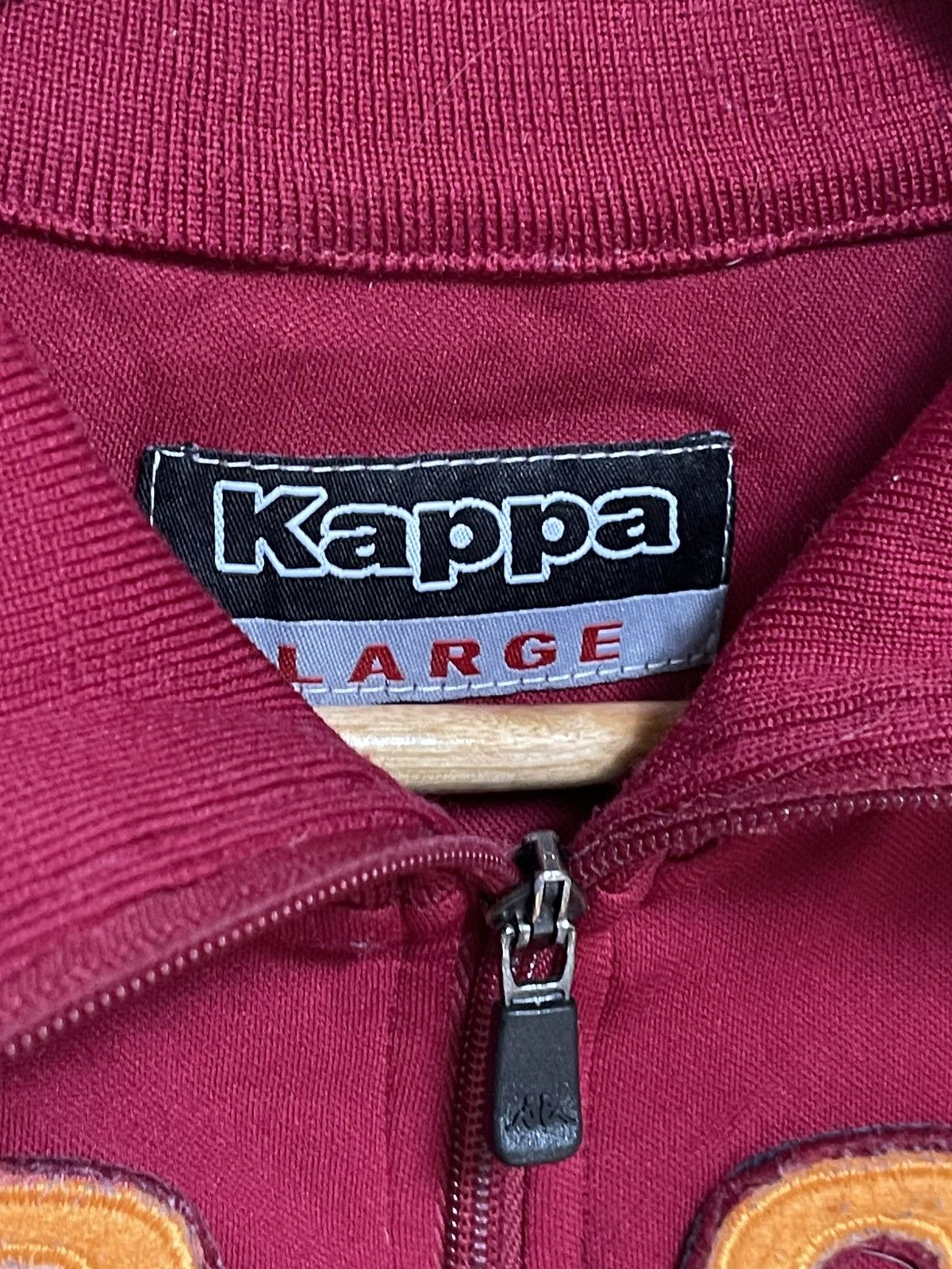 Kappa × Vintage Vintage Kappa AS Roma 2007-2008 warm up jacket Size US L / EU 52-54 / 3 - 3 Thumbnail