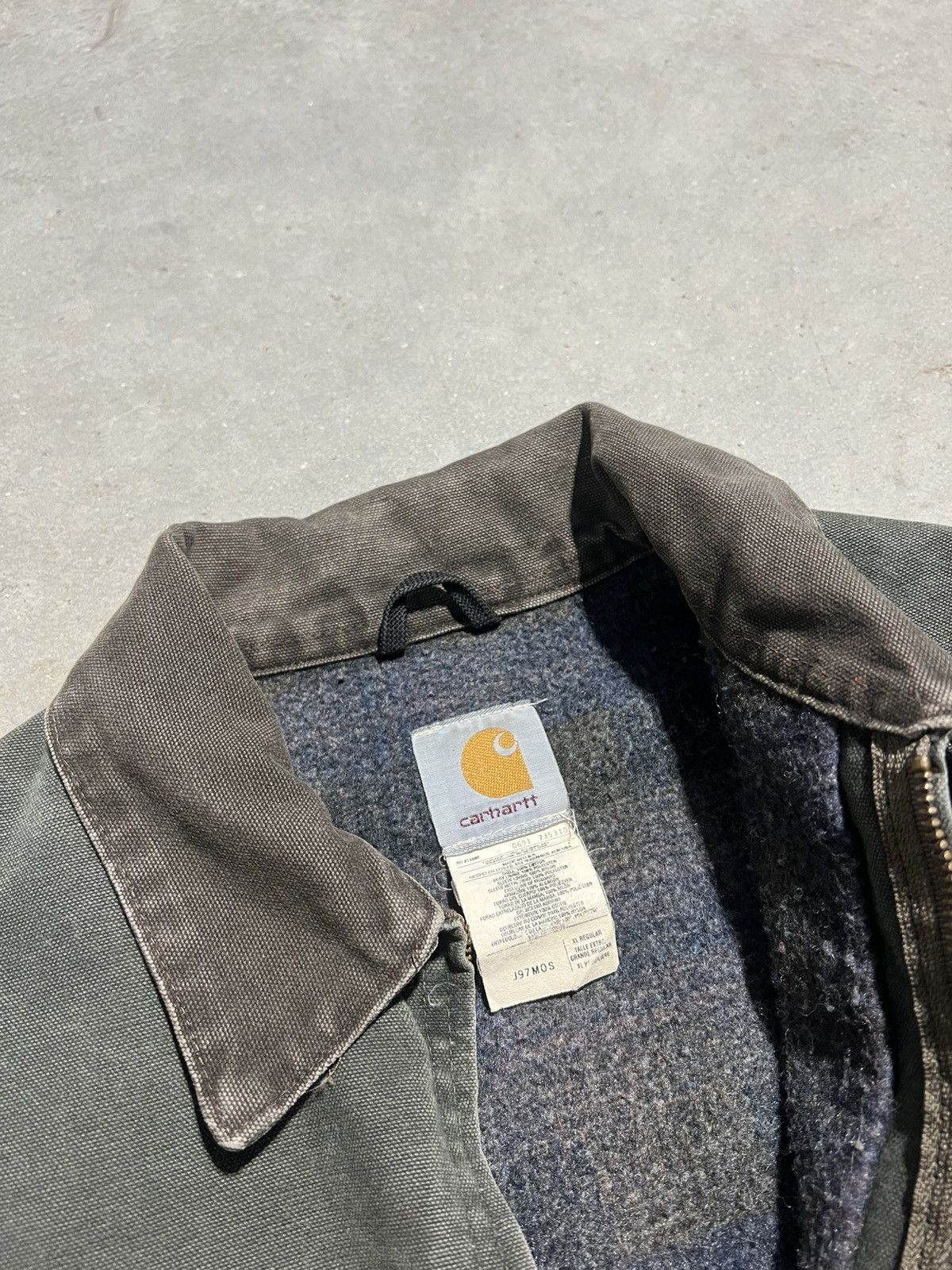 Carhartt × Vintage Vintage Carhartt Detroit Jacket Moss Green Size US XL / EU 56 / 4 - 5 Thumbnail