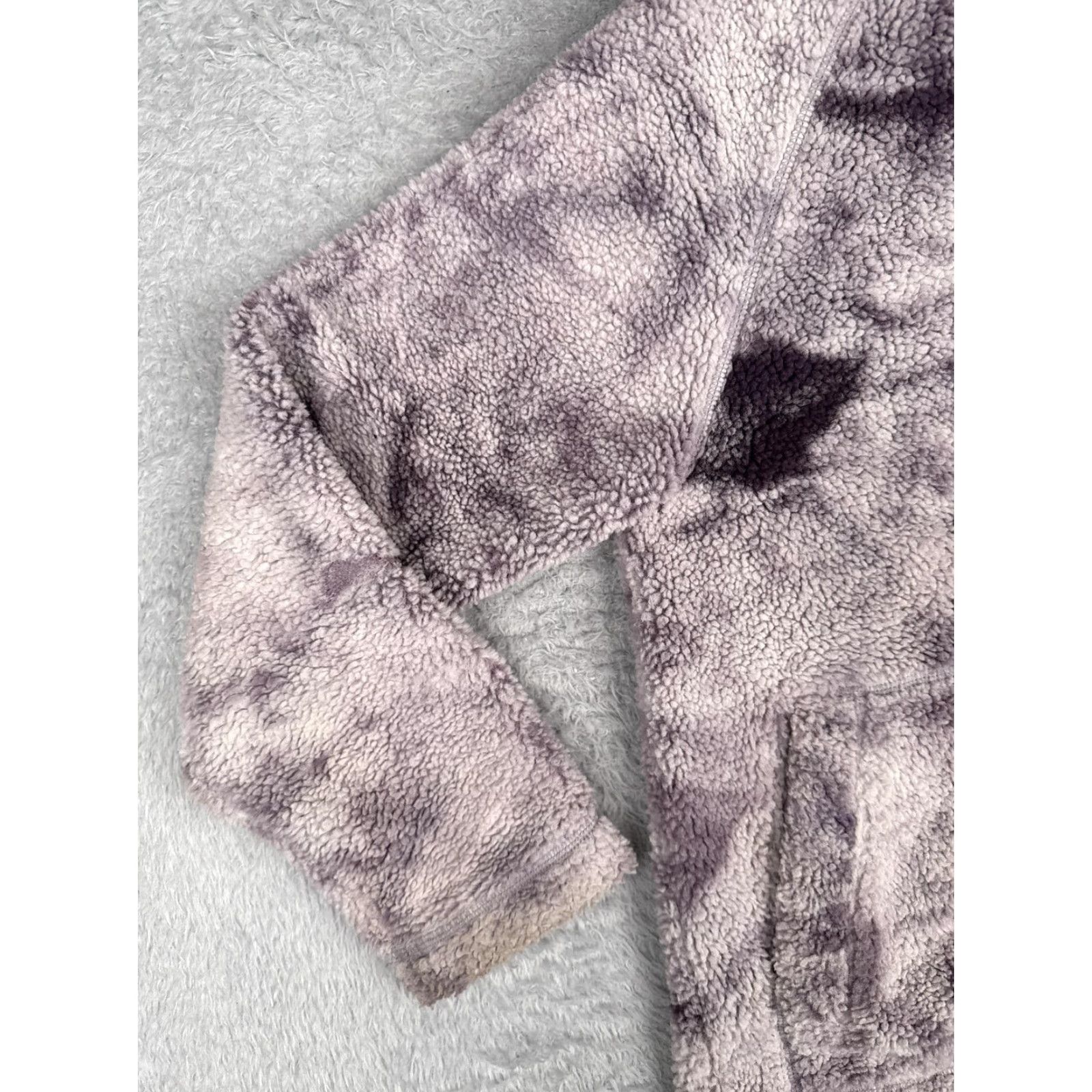 The North Face The North Face Jacket Womens Small Purple Sherpa Fleece Hooded Full Zip Cozy Size S / US 4 / IT 40 - 6 Thumbnail
