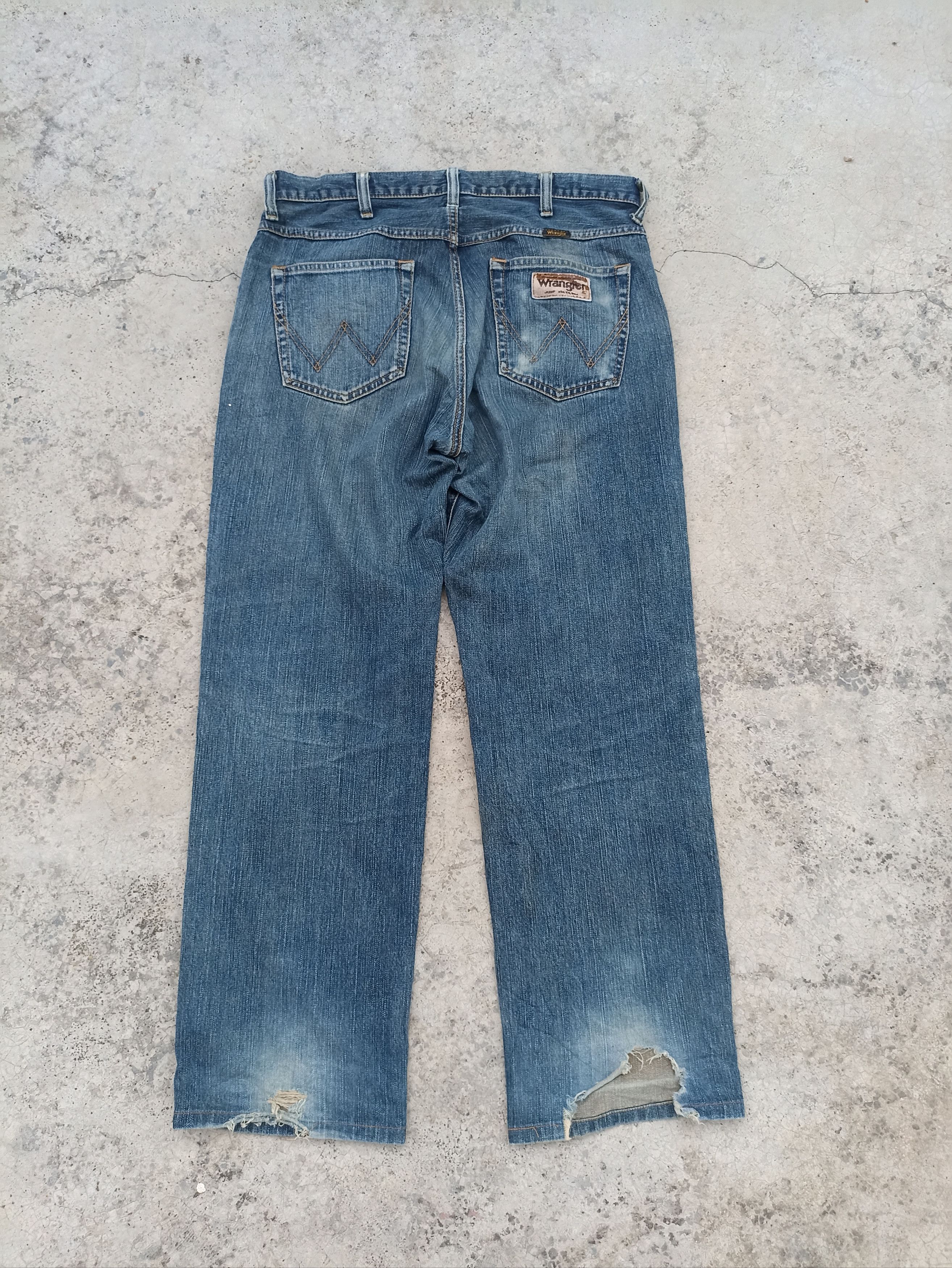 If Six Was Nine Flare Vtg Wrangler Jeans Distressed if six was nine baggy Size US 36 / EU 52 - 6 Thumbnail