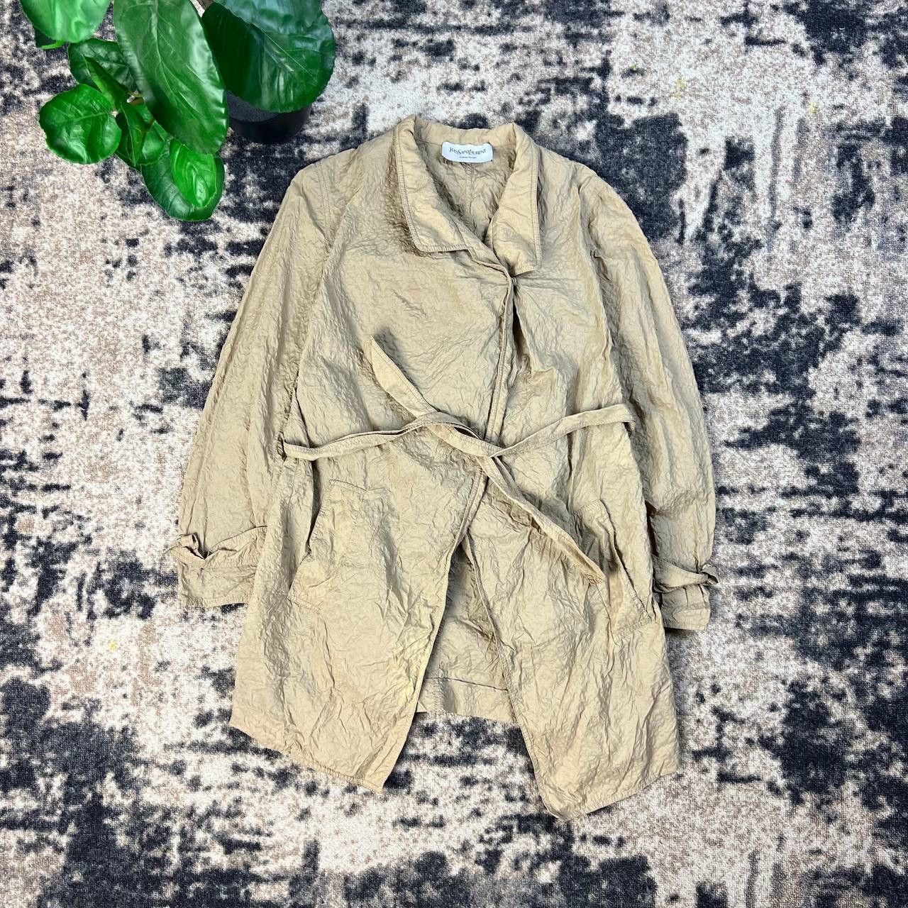 Yves Saint Laurent Yves Saint Laurent Archive Luxury Y2K Trench Coat Size L / US 10 / IT 46 - 1 Thumbnail