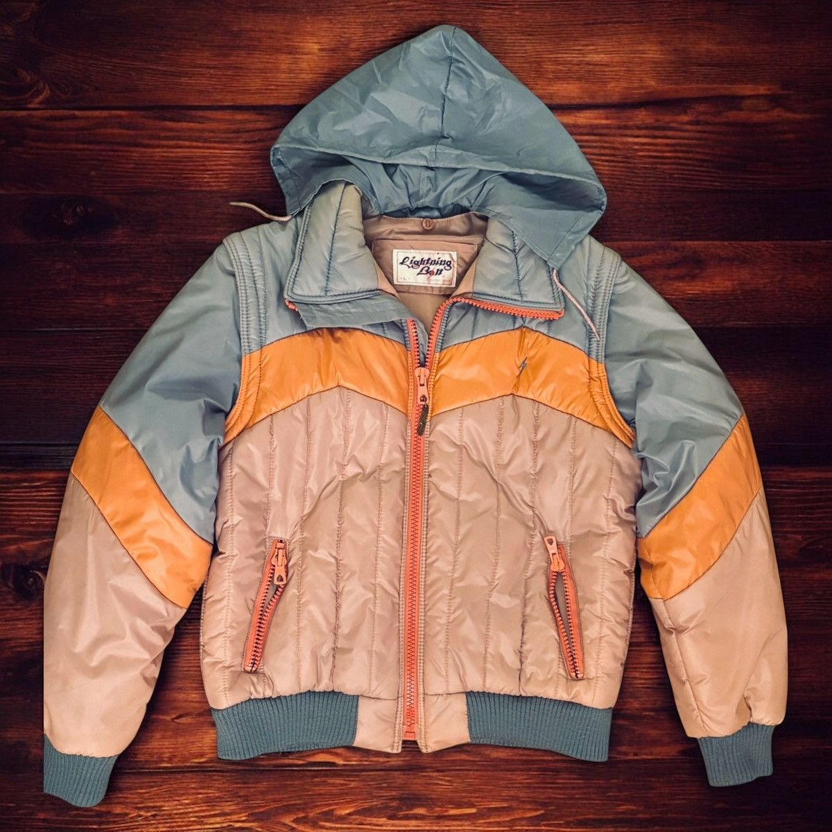 Lightning Bolt ARCHIVE 70s Lightning Bolt “Pure Source” 3-in-1 Puffer NOS Size US L / EU 52-54 / 3 - 1 Thumbnail