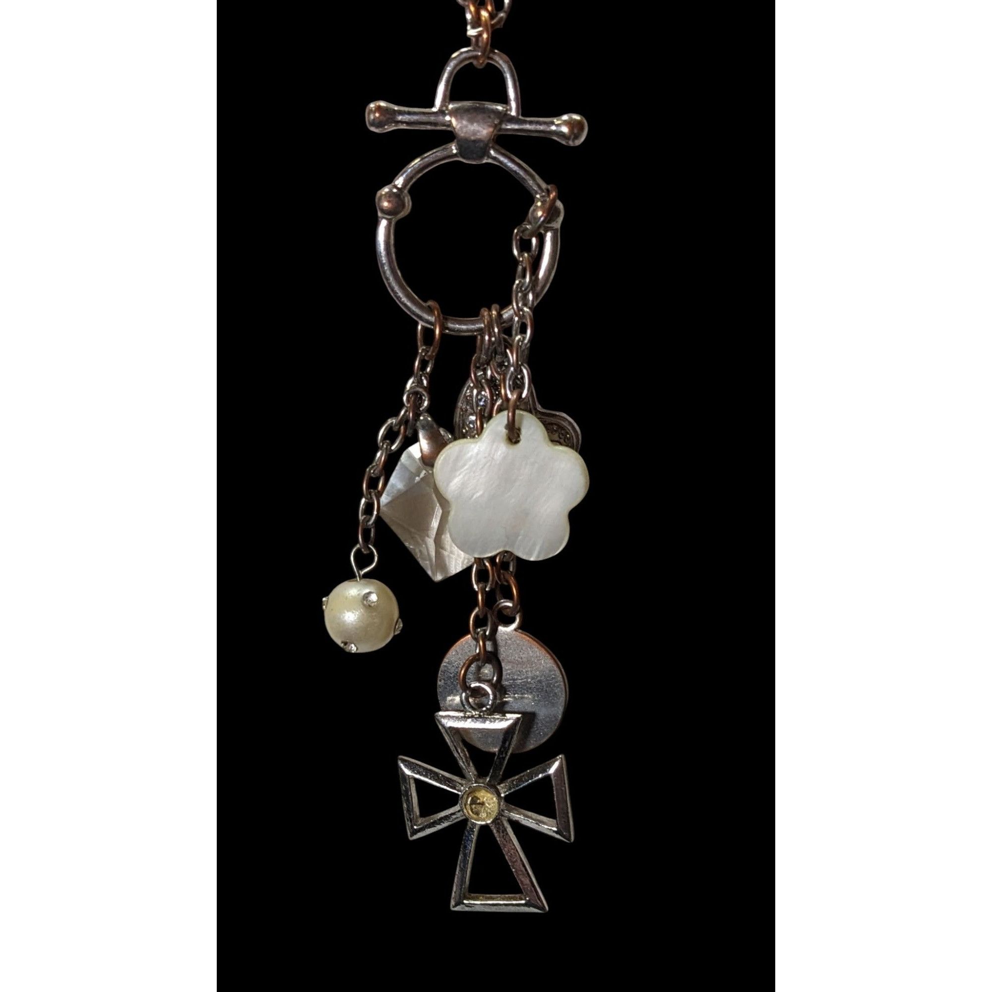 Other Vintage Religious Inspirational Multi Charm Cross Pendant Ne Size ONE SIZE - 4 Thumbnail